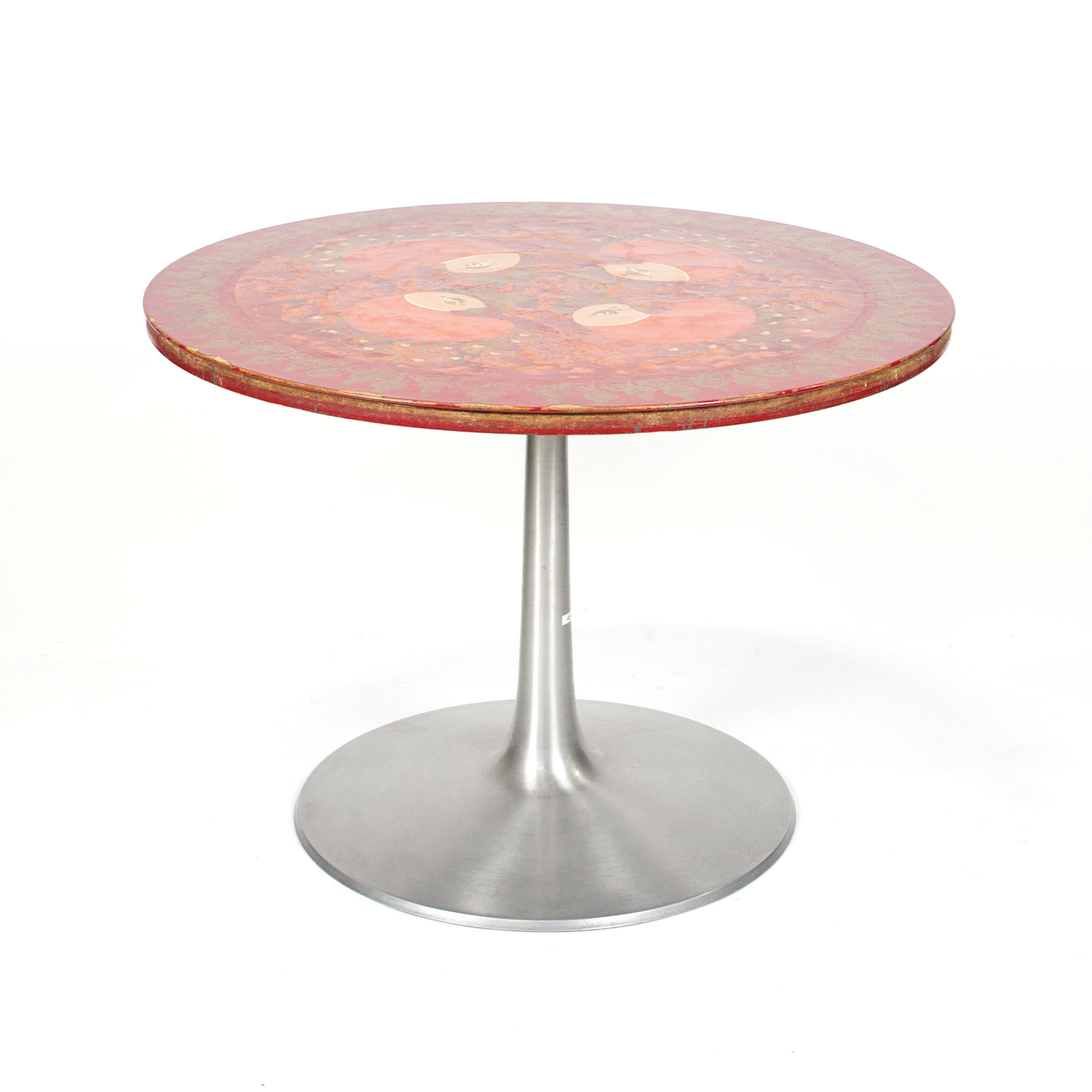 Danish Modern Poul Cadovius Table Painted by Susanne F. Mygge