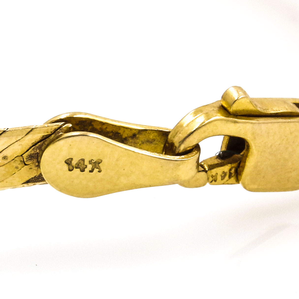 14K Yellow Gold Herringbone Bracelet