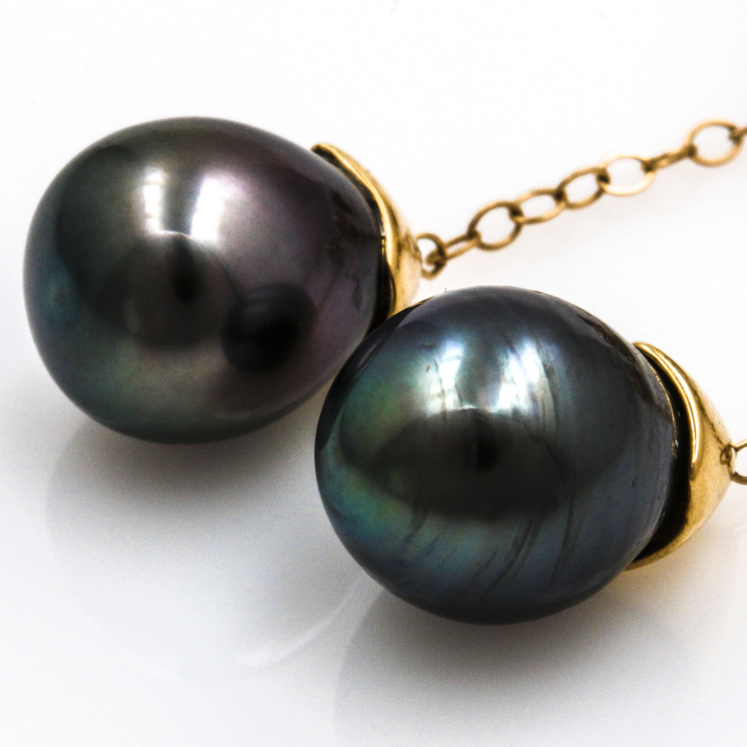 14K Yellow Gold Cultured Pearl and White Topaz Earrings