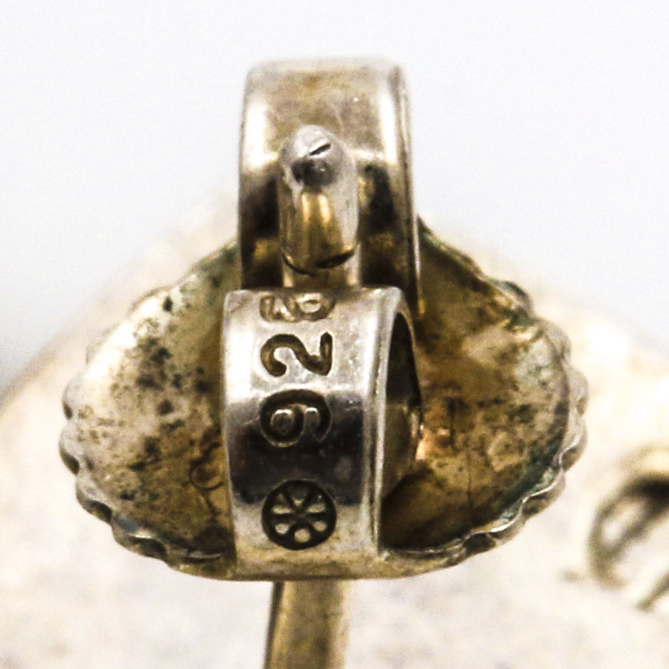 Sterling Silver and 24K Yellow Gold Abstract Druzy Earrings