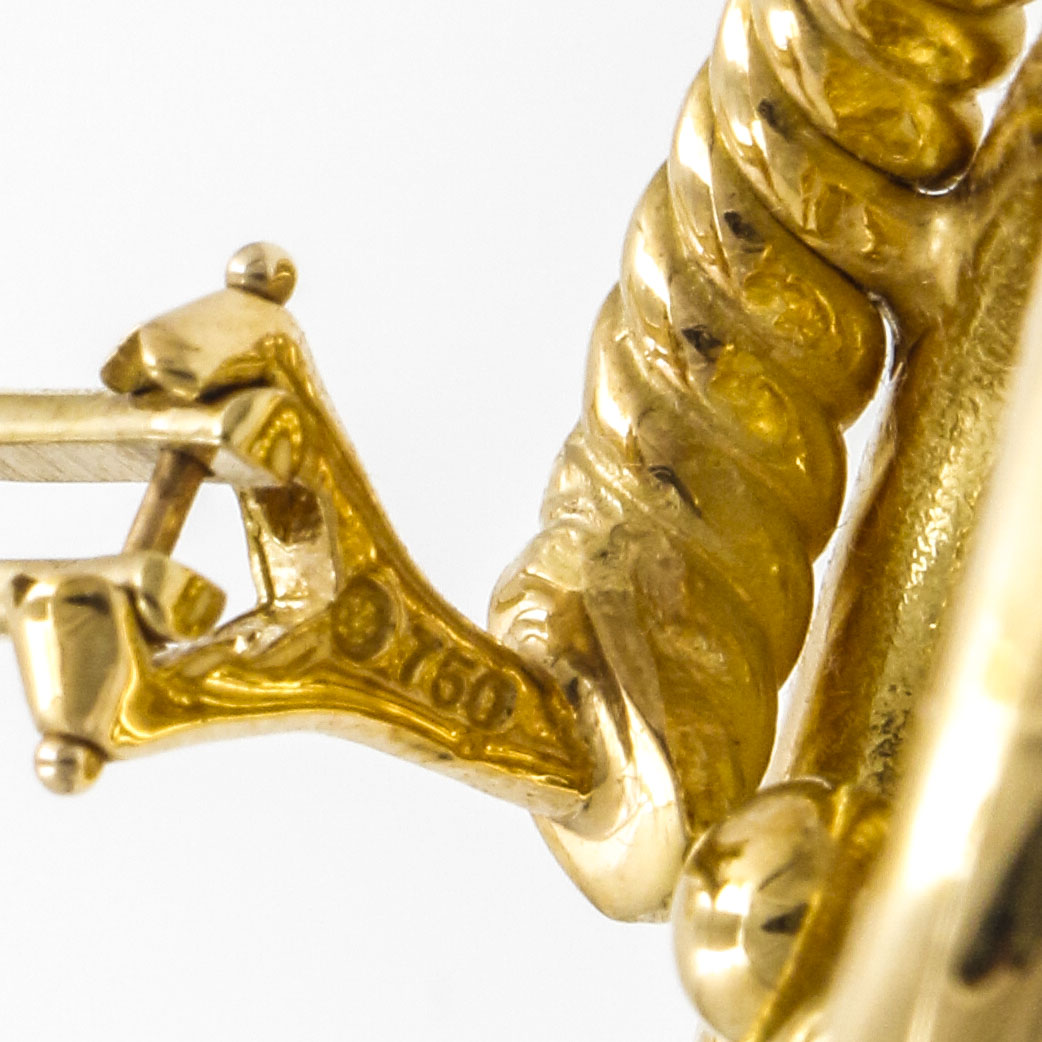 18K Yellow Gold Clip-On Earrings