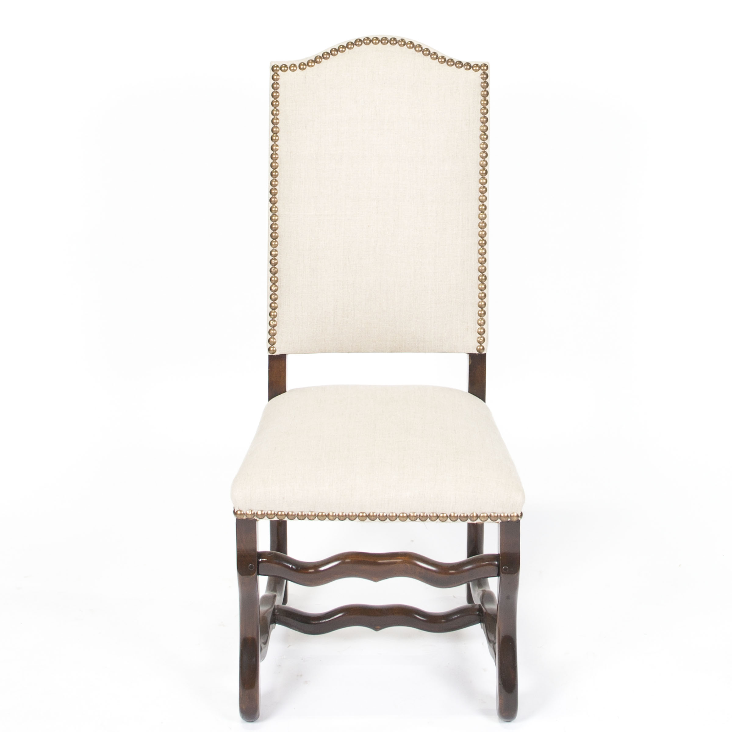 Louis XIII Style Side Chair by Os De Mouton