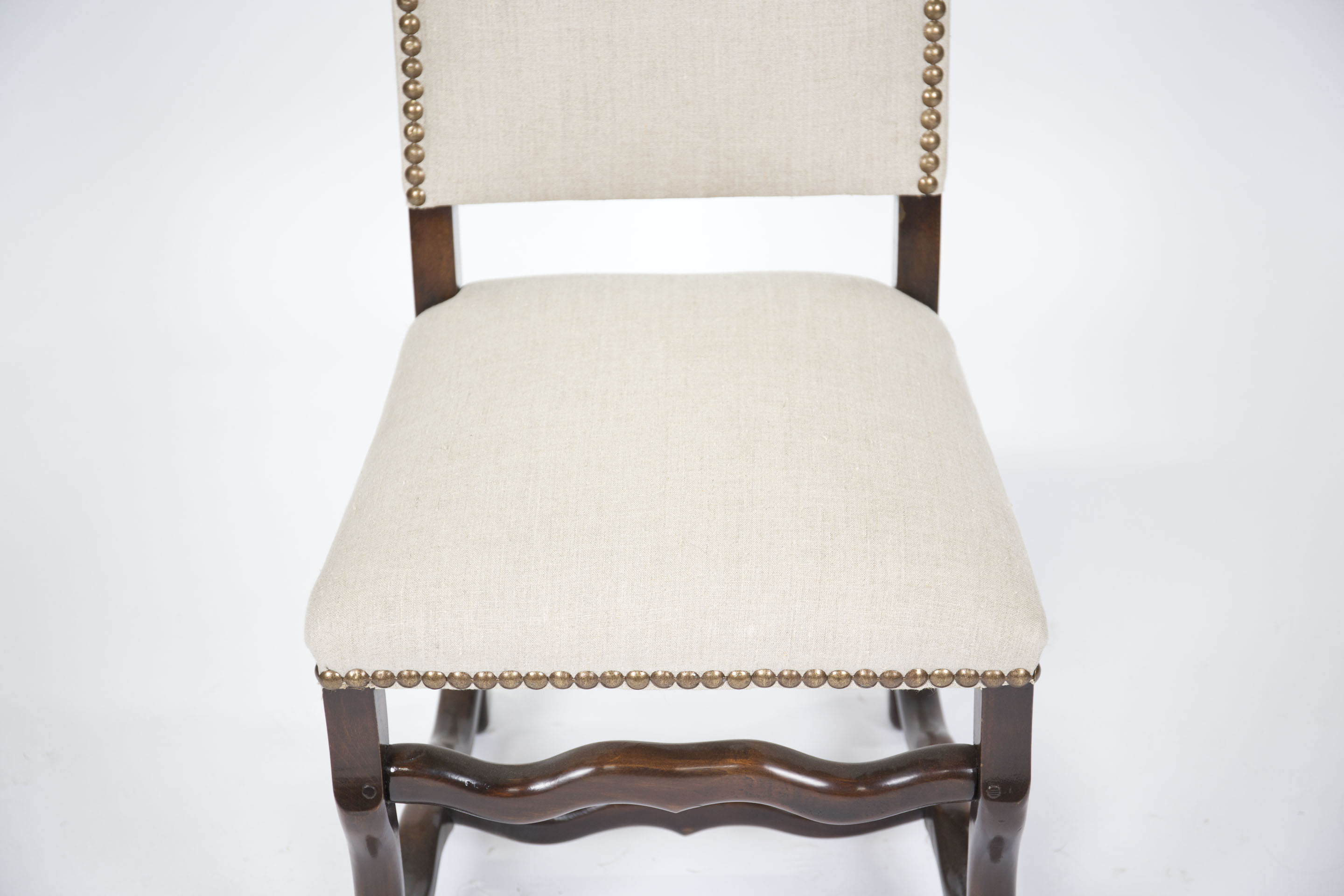 Louis XIII Style Side Chair by Os De Mouton