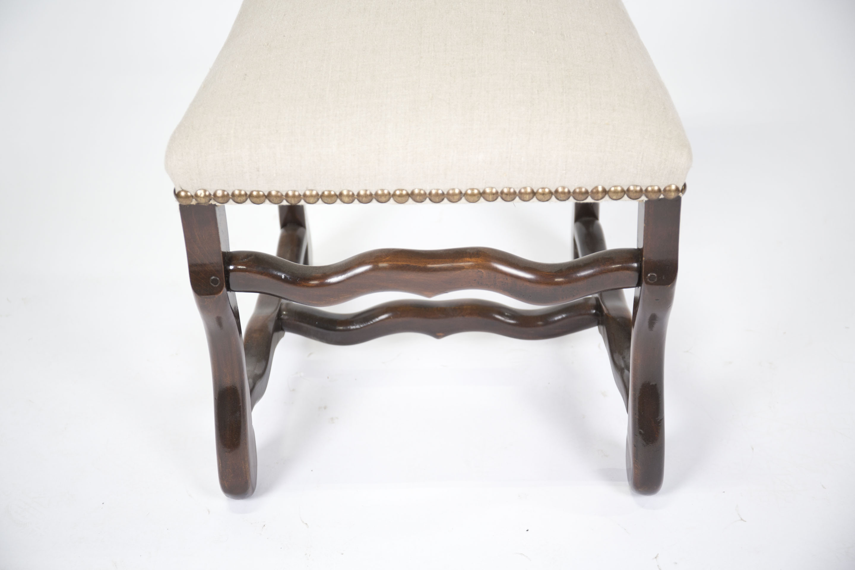 Louis XIII Style Side Chair by Os De Mouton
