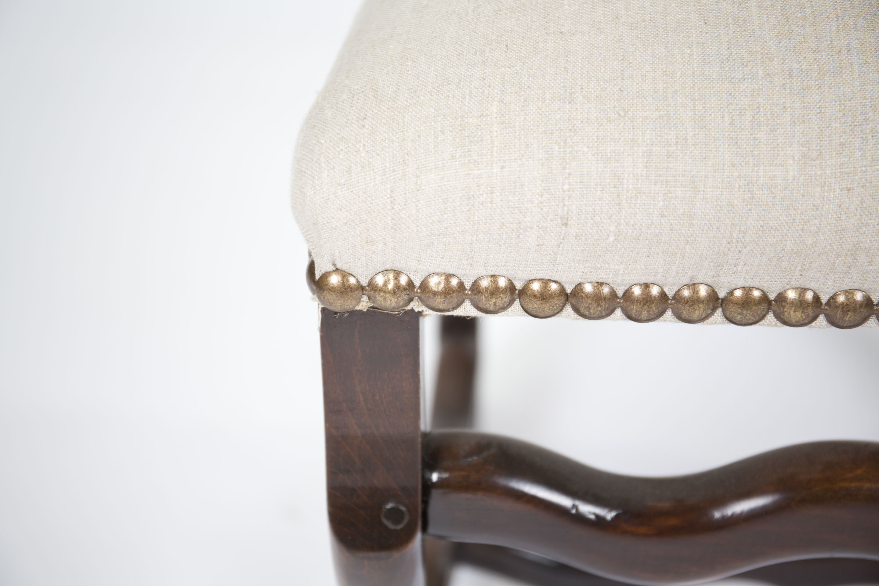 Louis XIII Style Side Chair by Os De Mouton