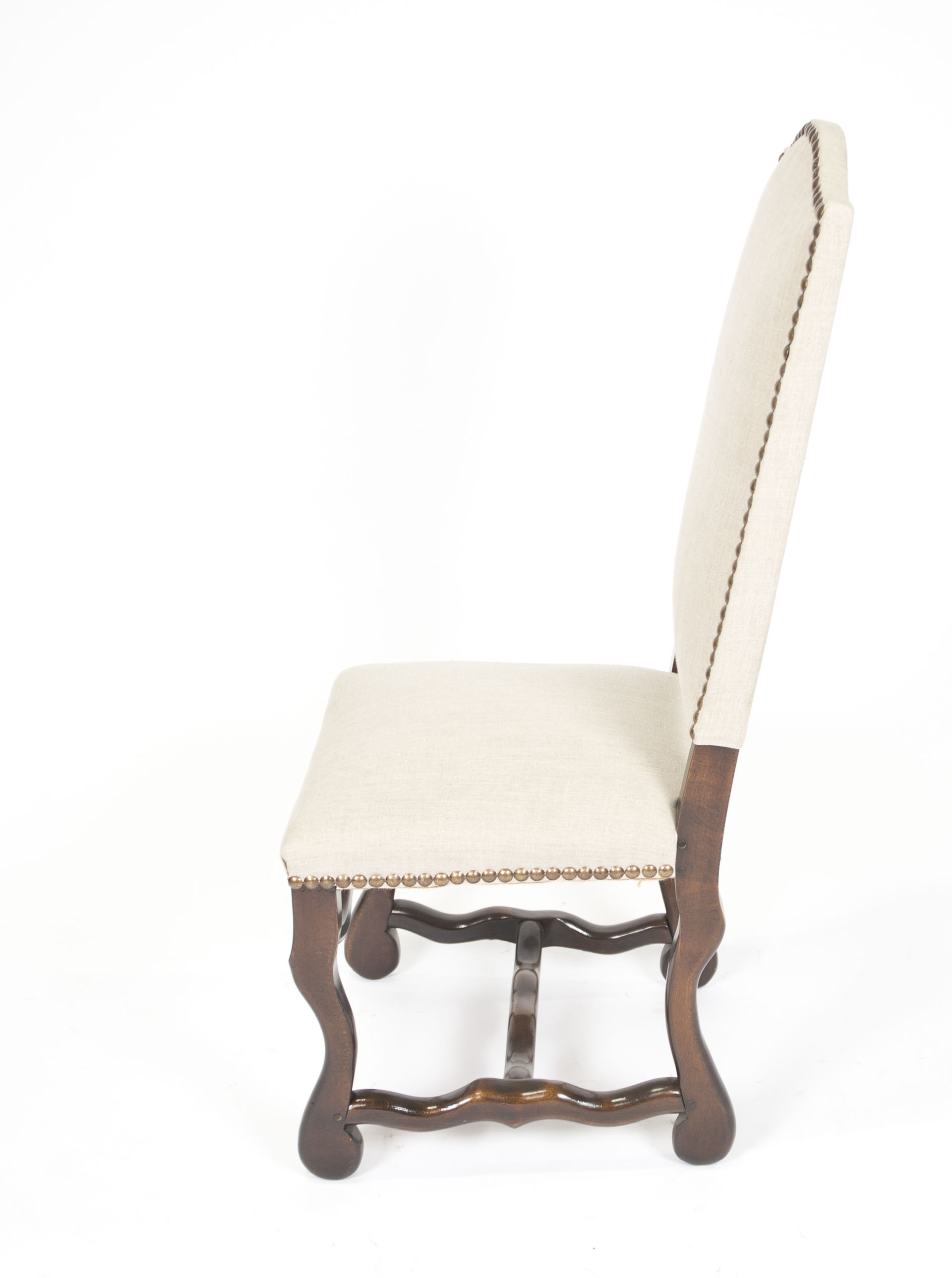 Louis XIII Style Side Chair by Os De Mouton