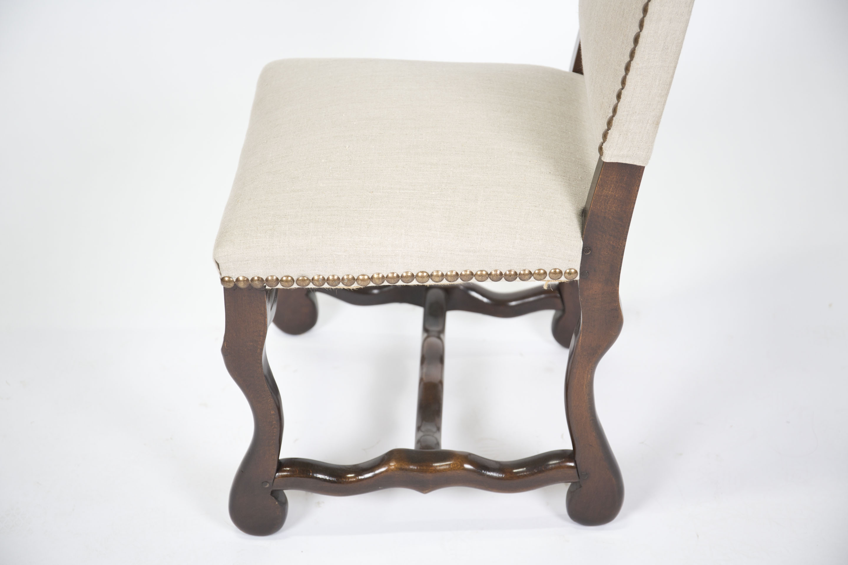 Louis XIII Style Side Chair by Os De Mouton