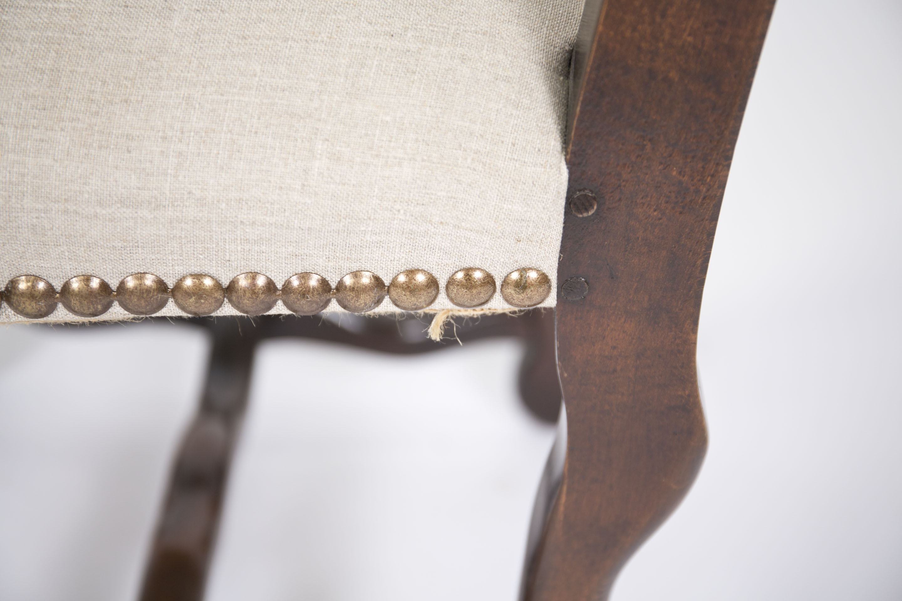 Louis XIII Style Side Chair by Os De Mouton