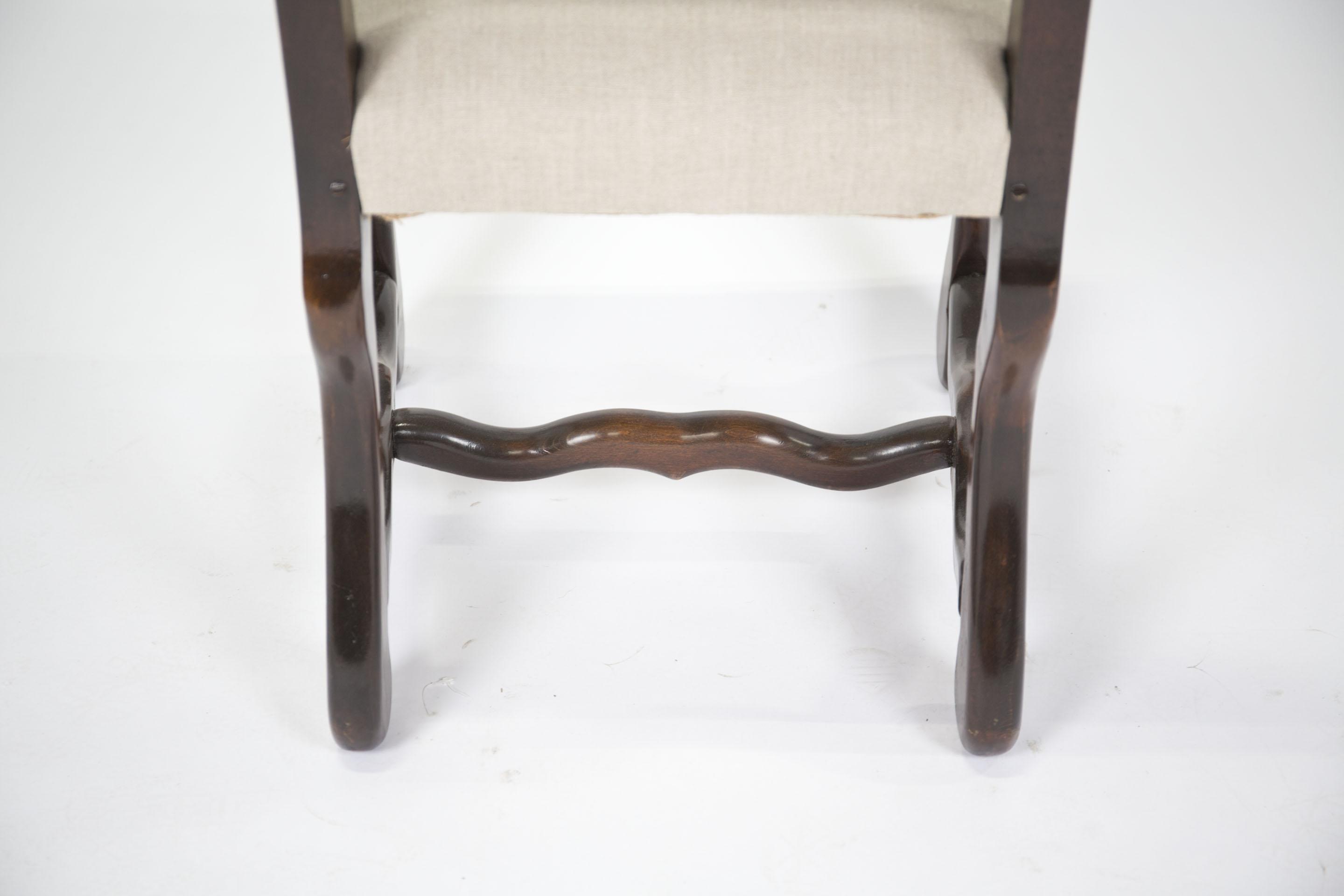 Louis XIII Style Side Chair by Os De Mouton