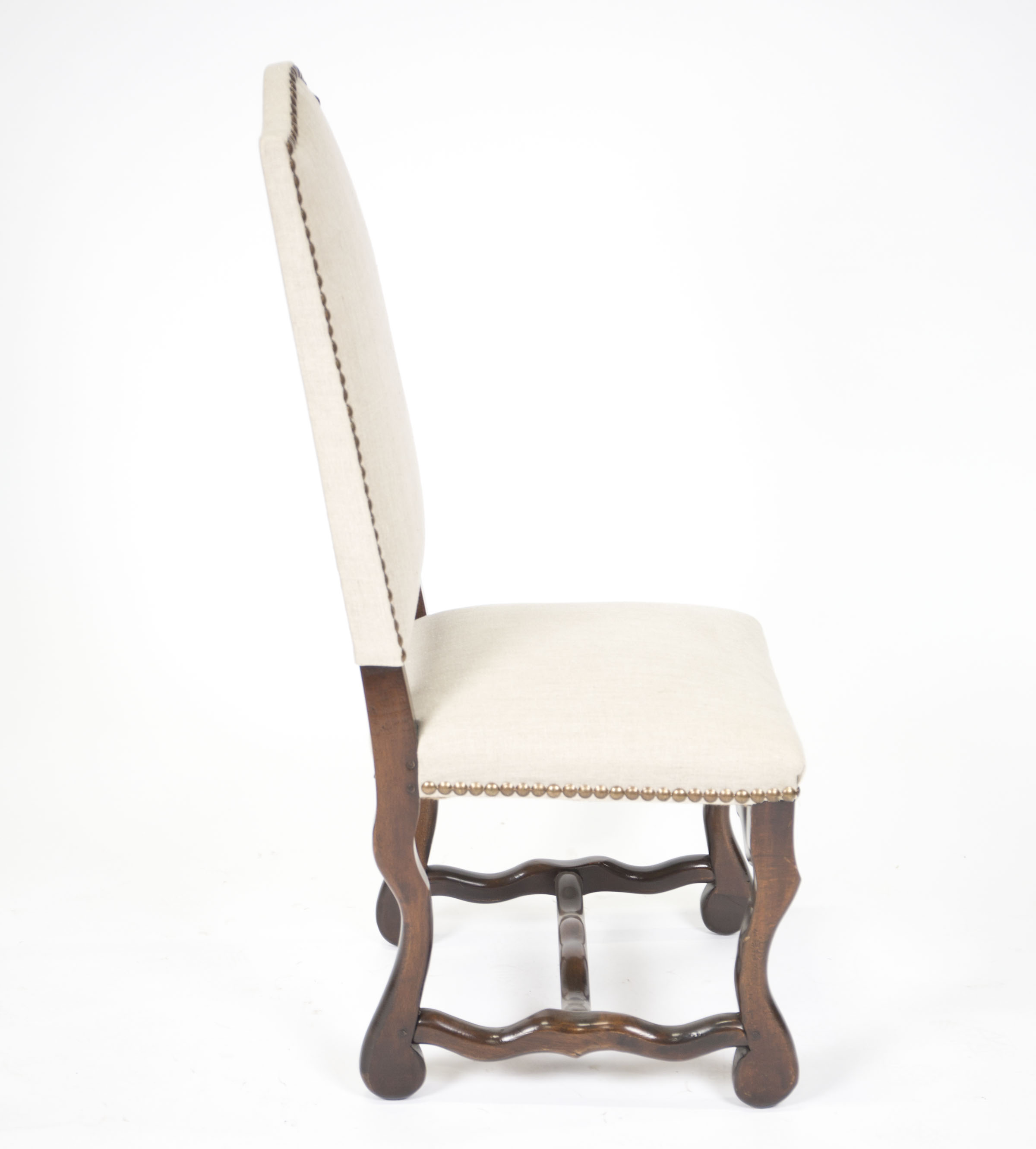 Louis XIII Style Side Chair by Os De Mouton
