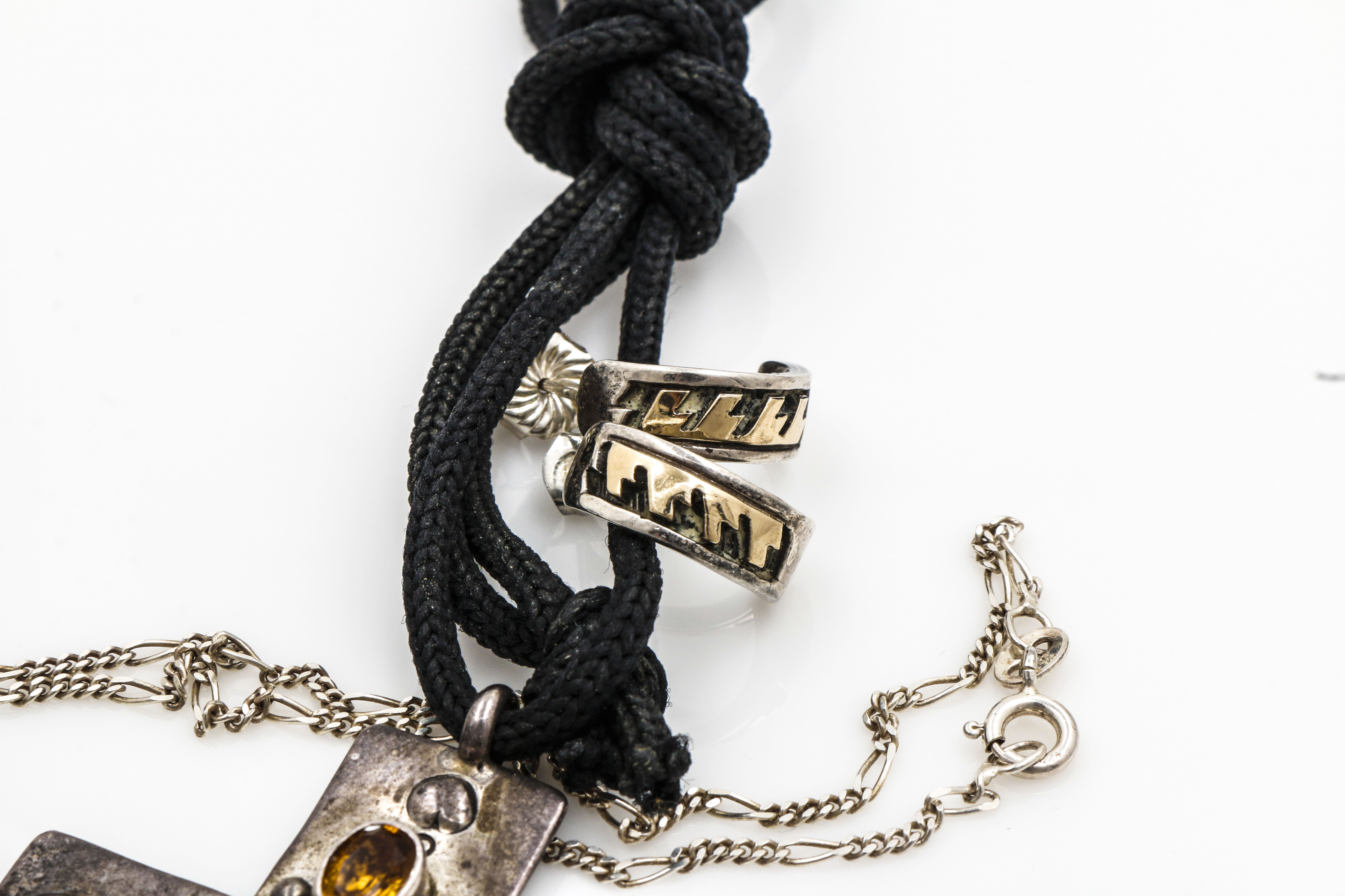 Sterling Silver Jewelry Including Navajo Juan Willie