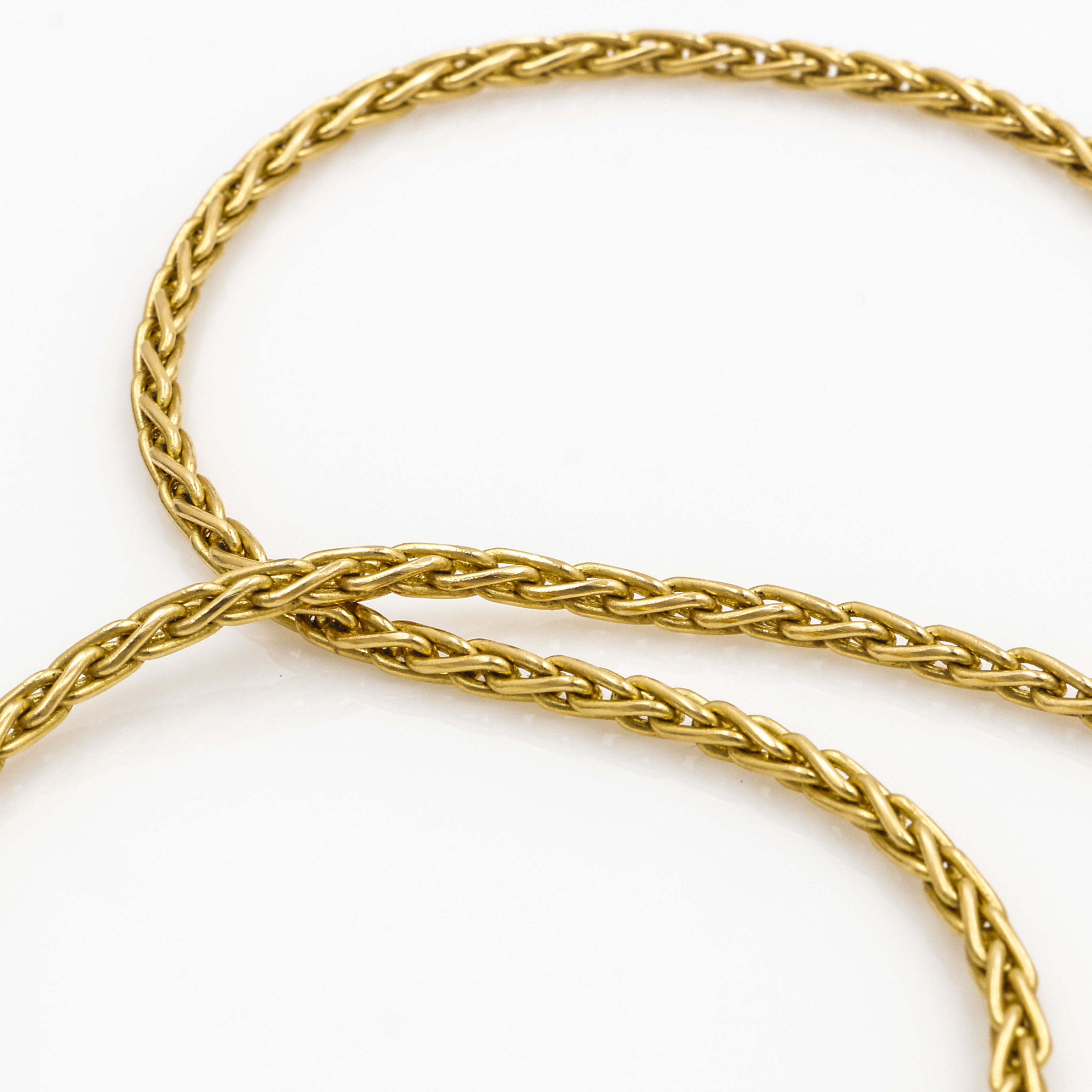 18K Yellow Gold Diamond Heart Necklace