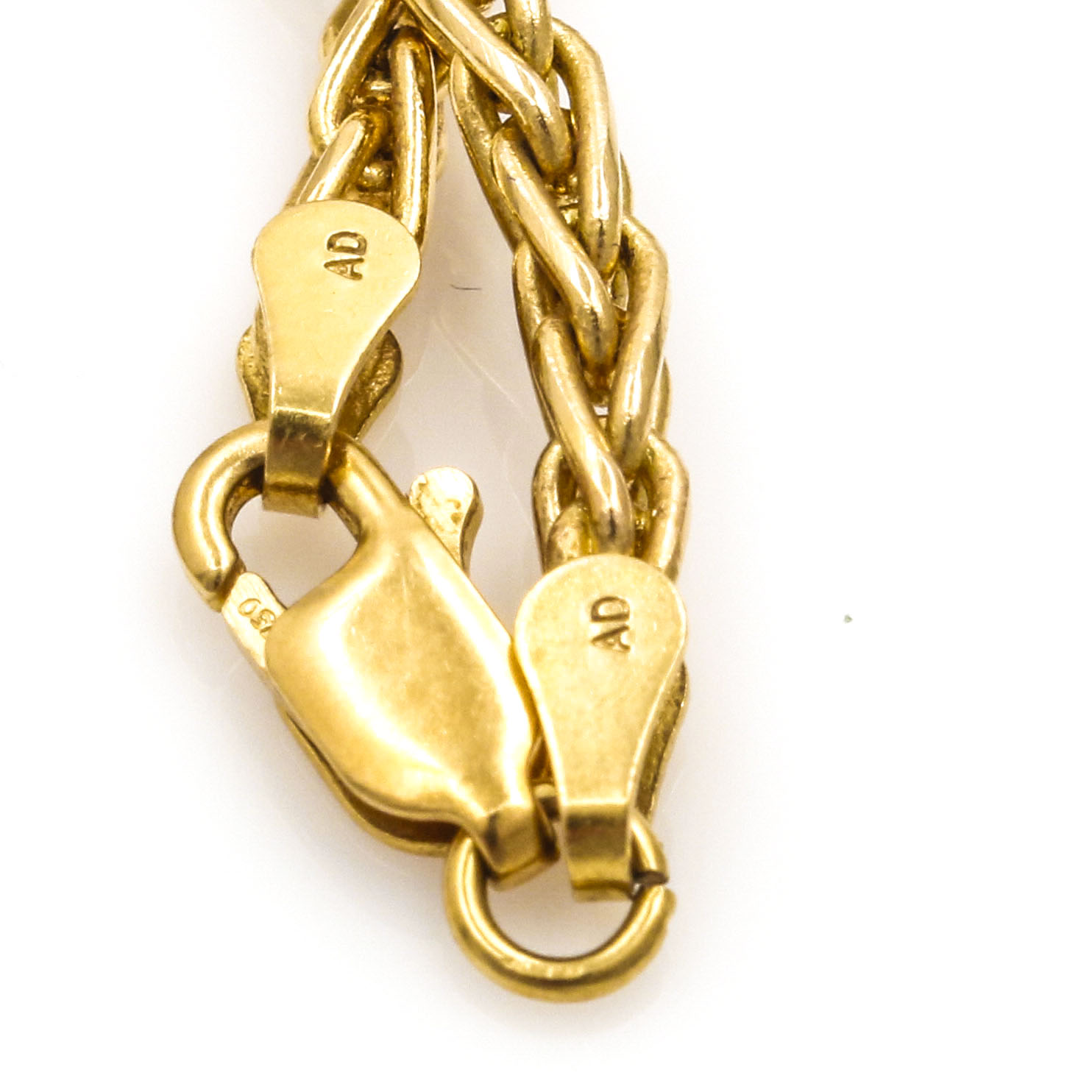 18K Yellow Gold Diamond Heart Necklace