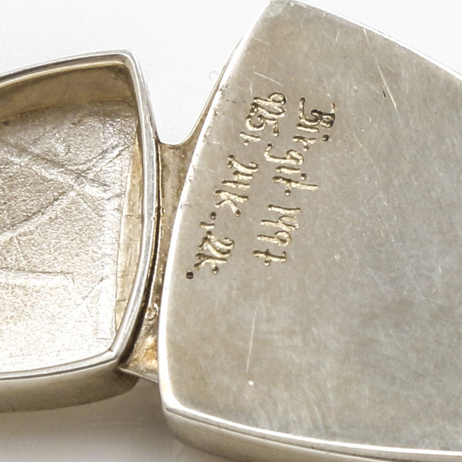 Artisan Sterling Silver and Yellow Gold Gemstone Necklace