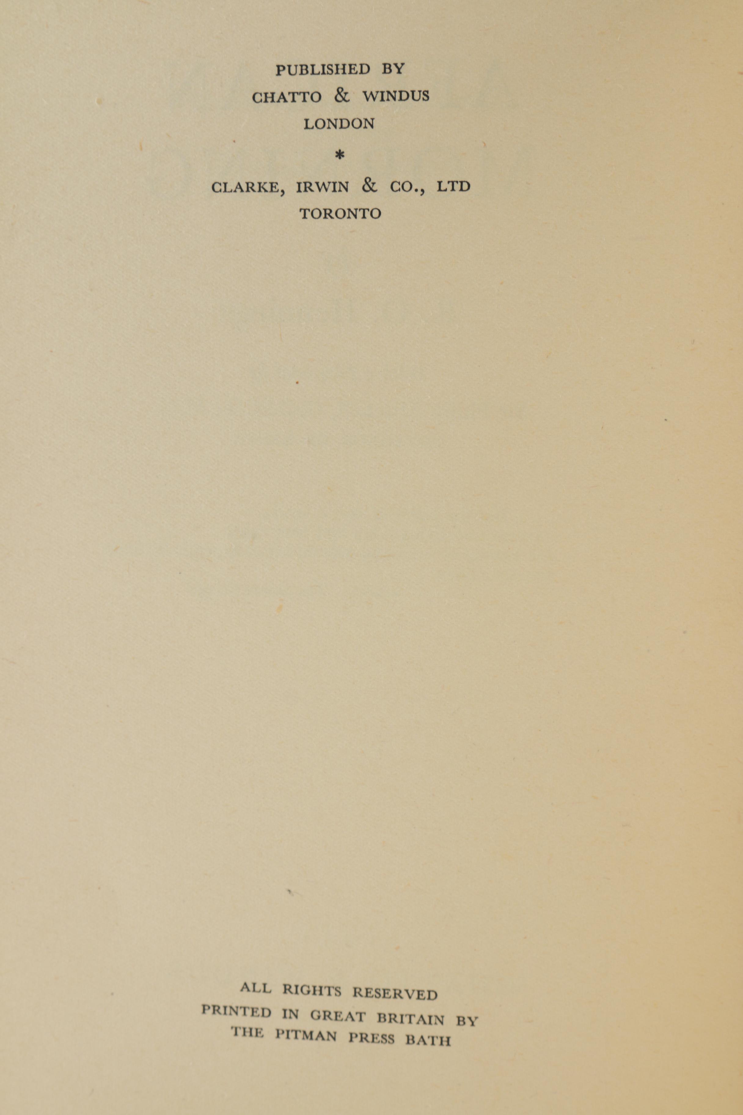 1951 First Edition of "African Morning"