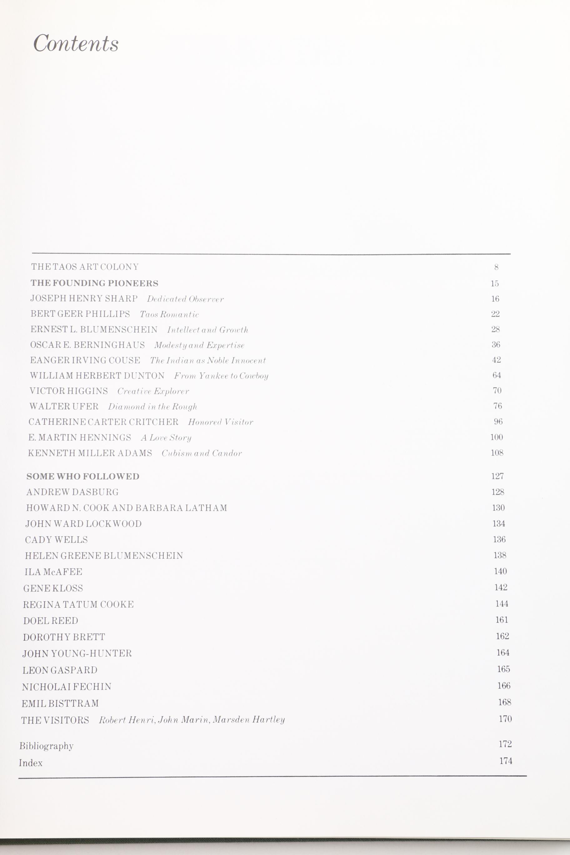 1980 First Printing "The Legendary Artists of Taos" by Mary Carroll Nelson