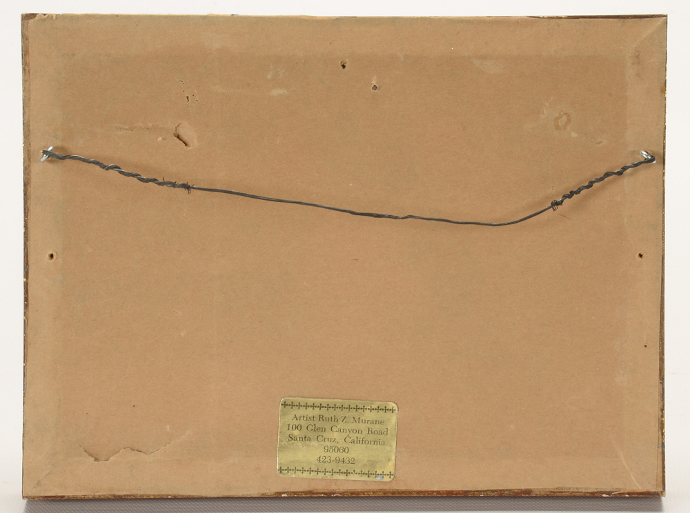 Ruth Zorn Murane Original Oil Seascape on Academy Board