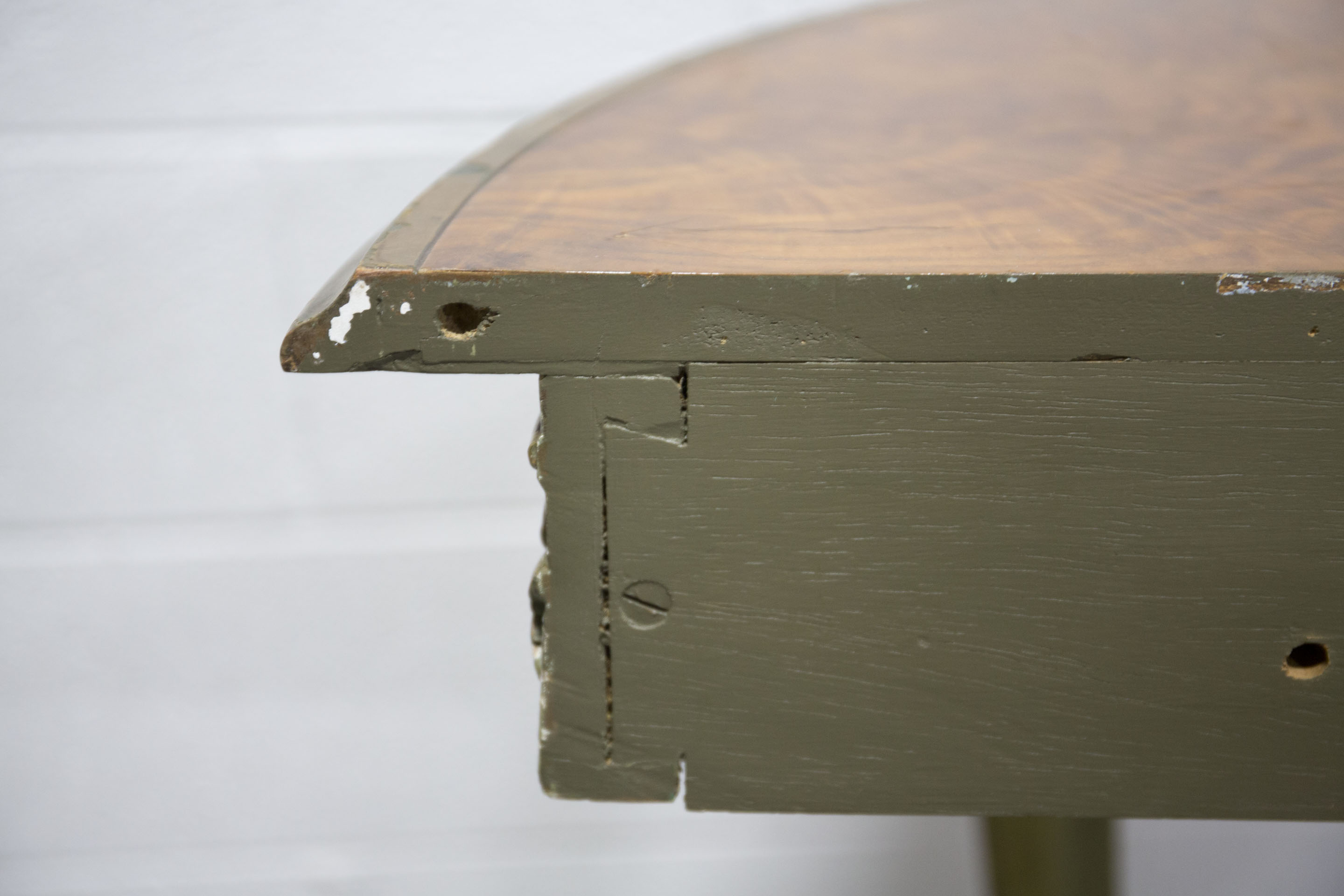 Vintage Louis XV Style Demilune Console Tables