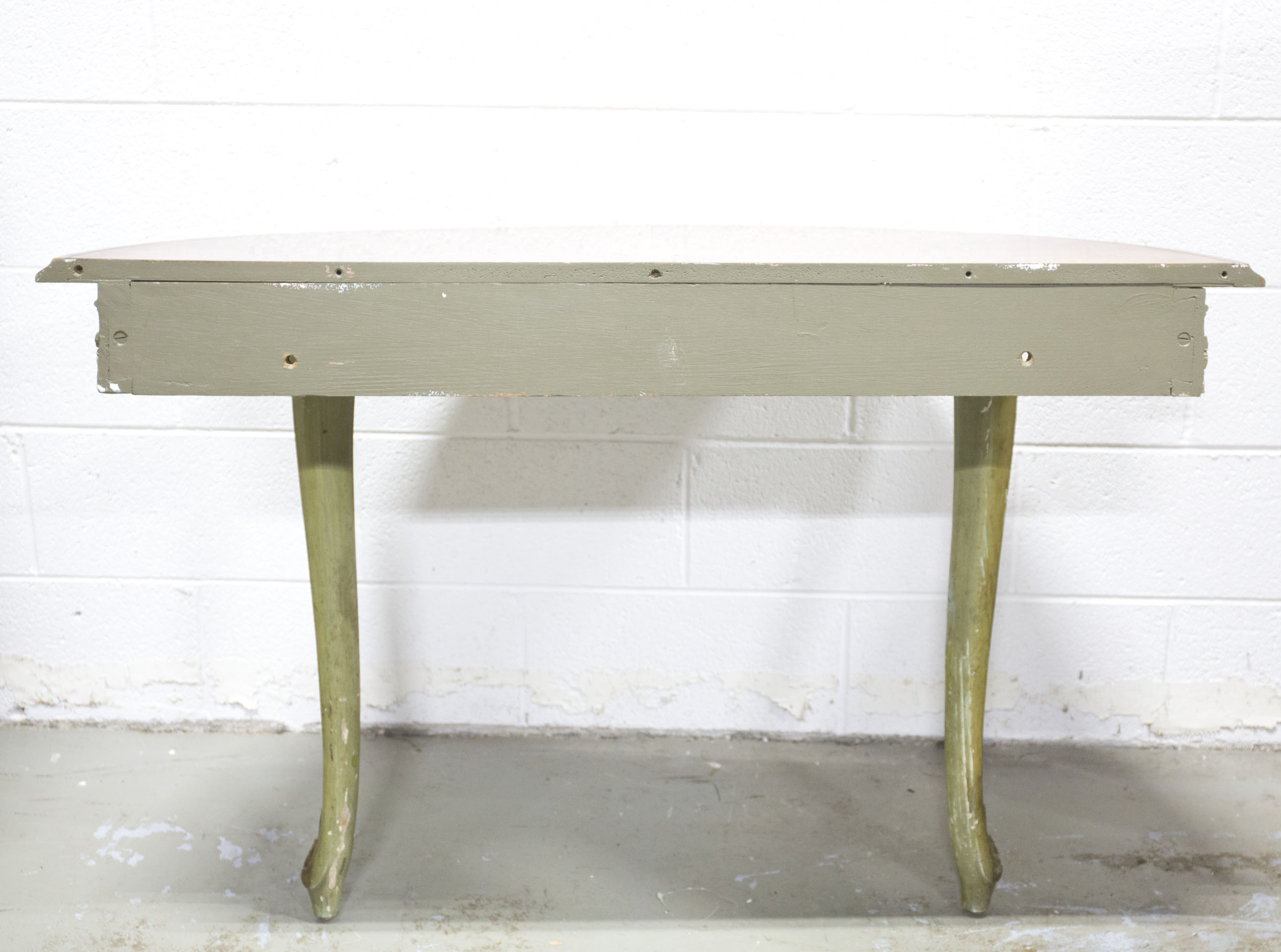 Vintage Louis XV Style Demilune Console Tables
