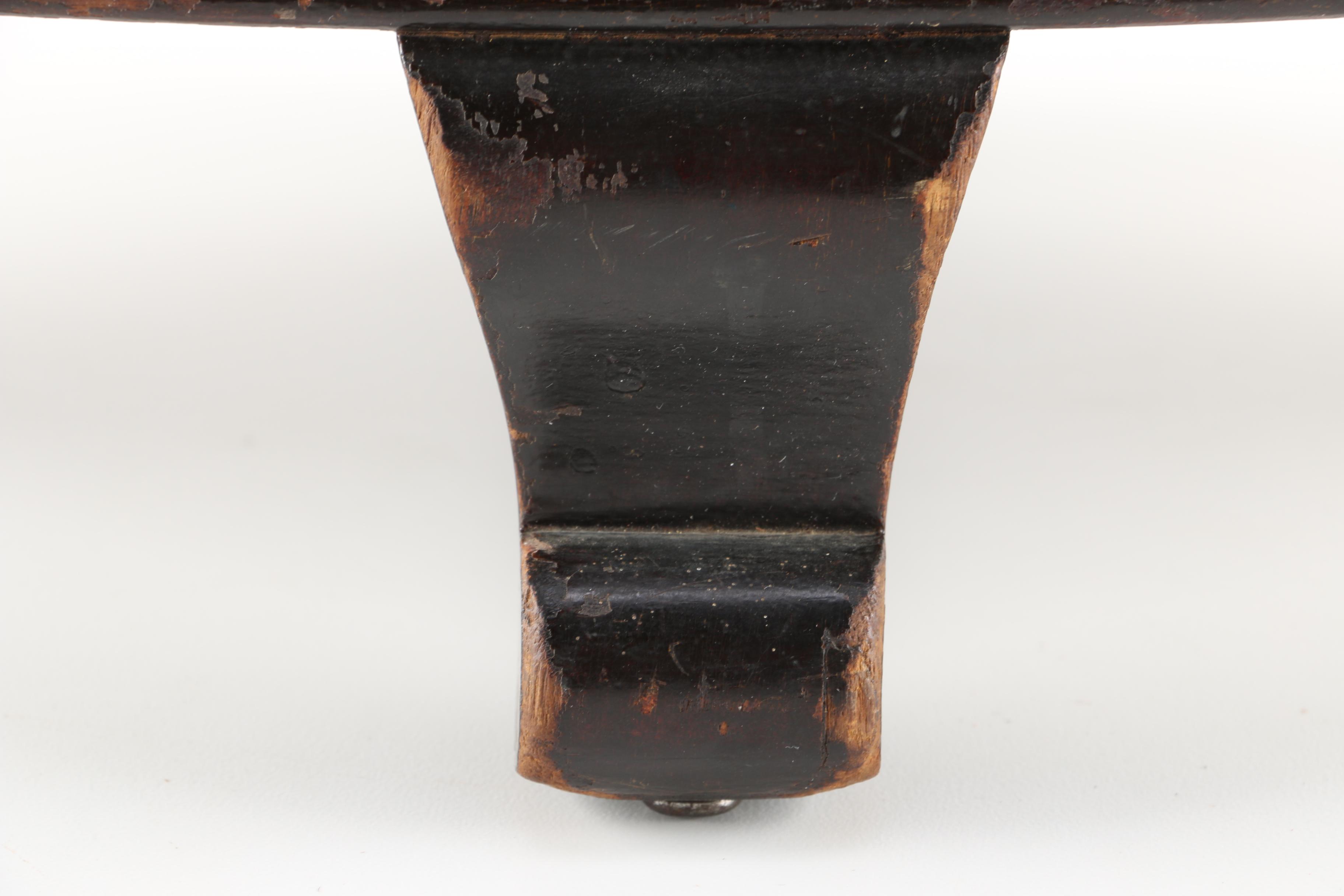 Antique Needlepoint Footstool