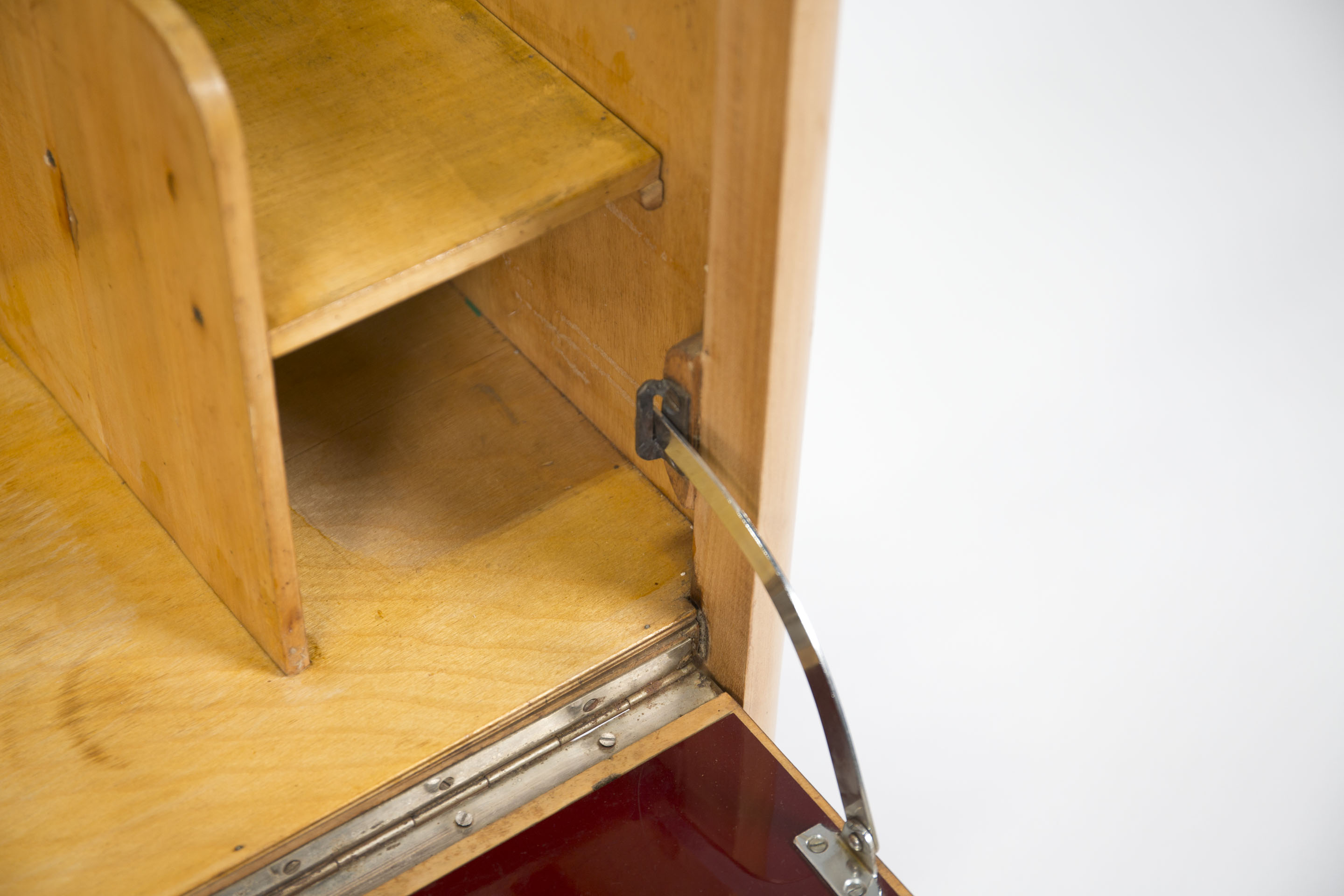 Art Deco Walnut Burl Liquor Cabinet
