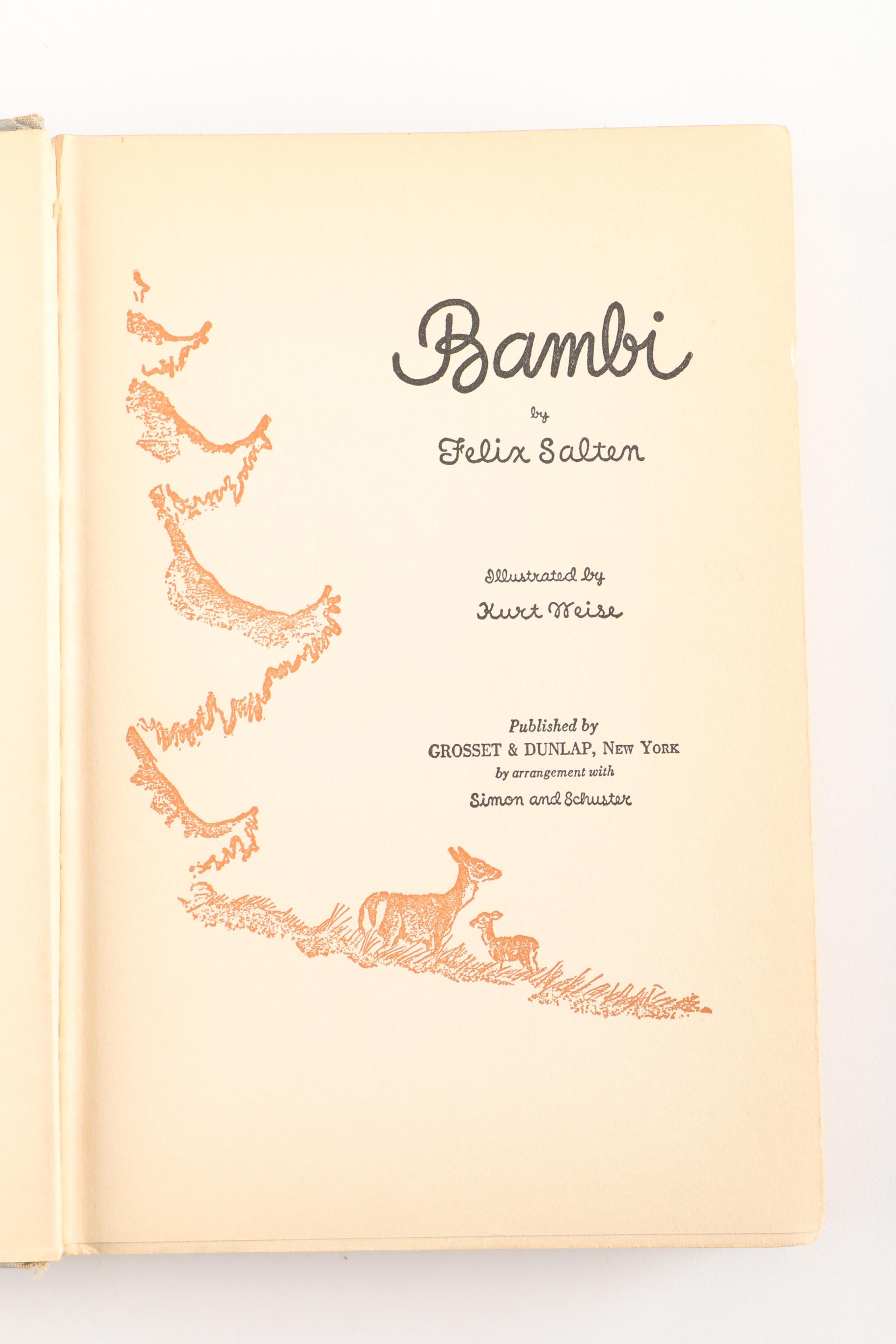 1931 "Bambi" by Felix Salten