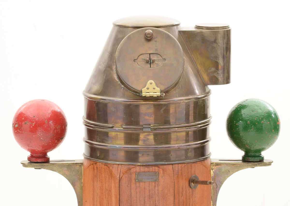 Wood and Brass Ship's Binnacle