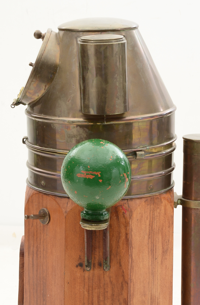 Wood and Brass Ship's Binnacle