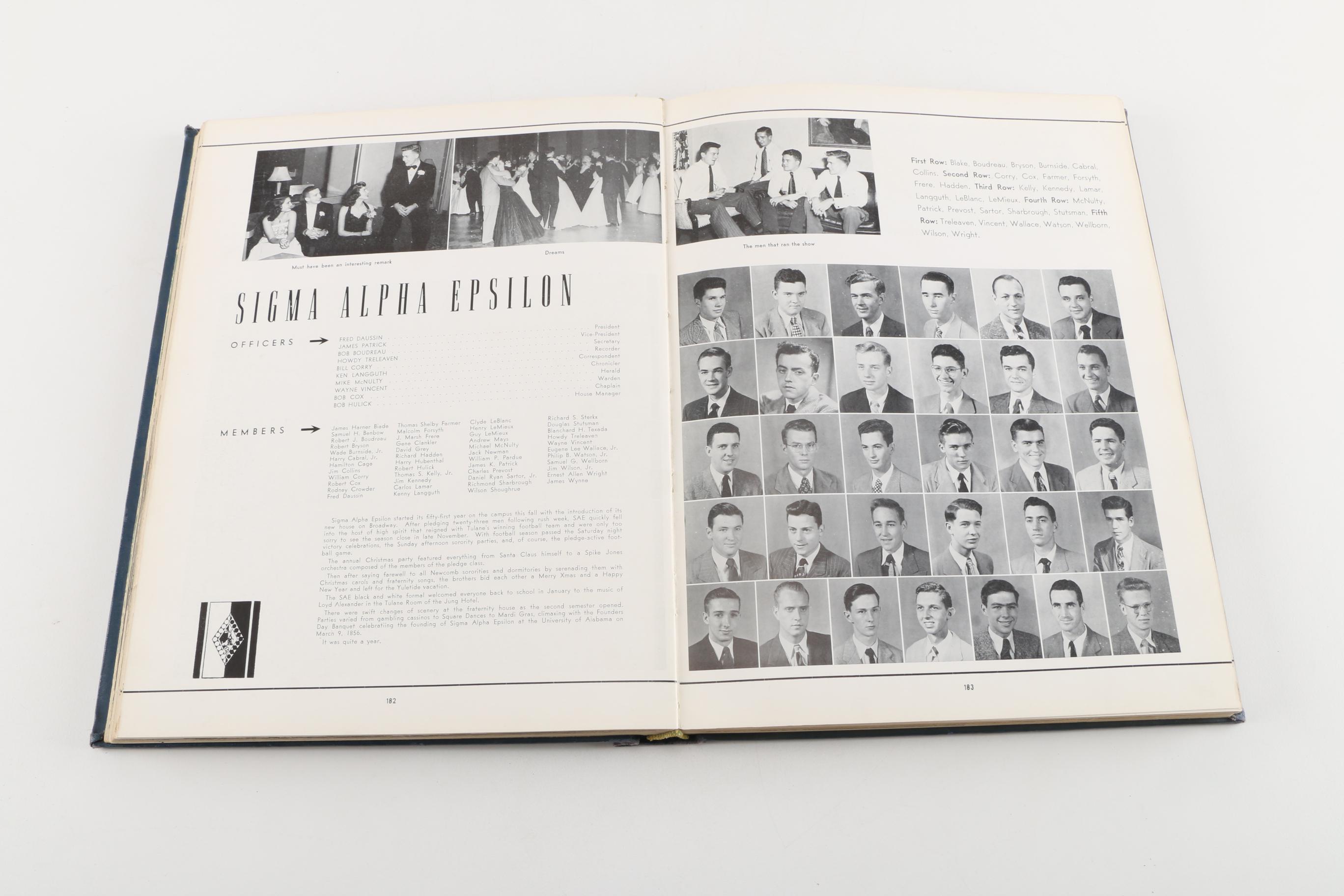 1949 Tulane University Yearbook "The Jambalaya"