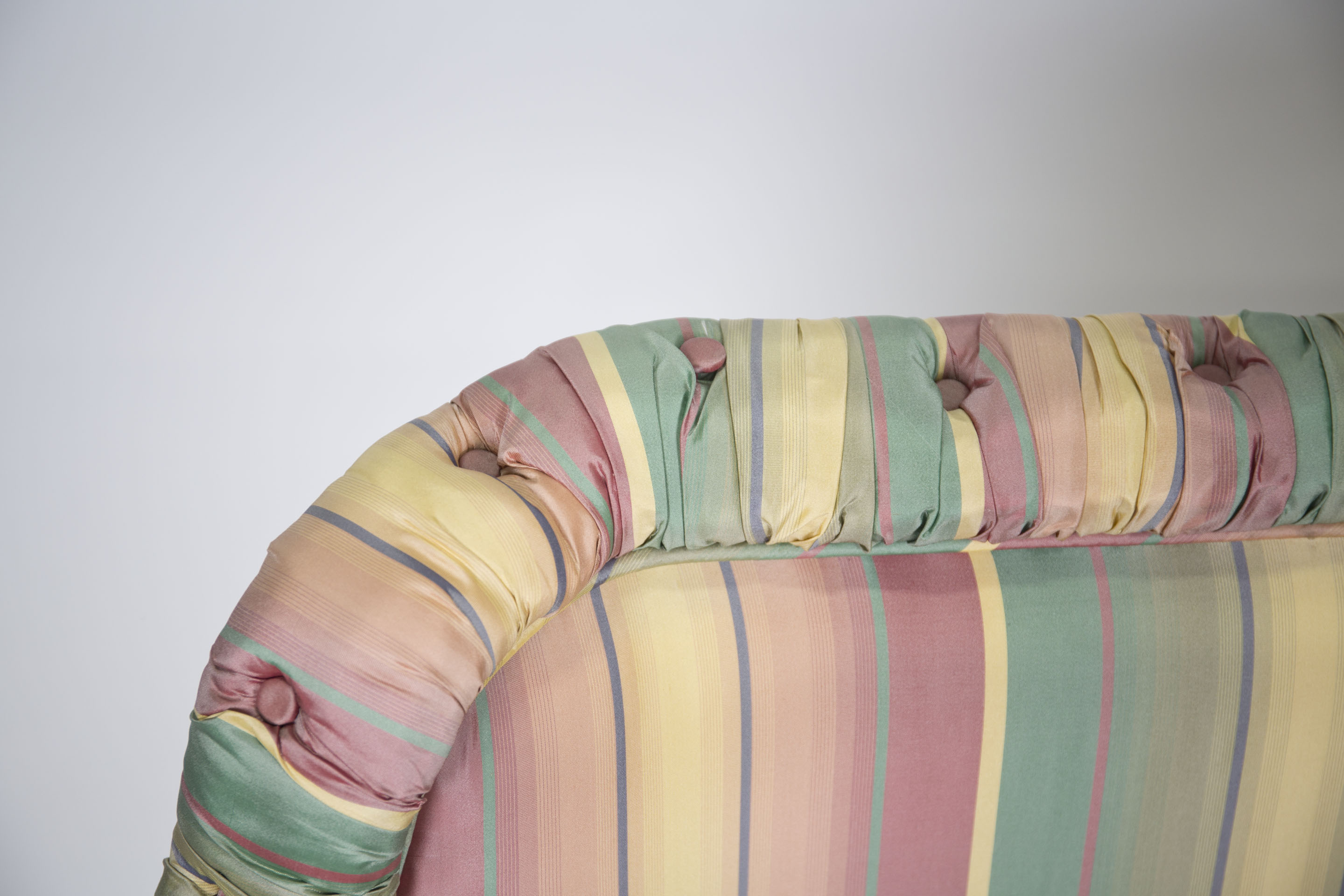 Spanish Revival Style Upholstered Loveseat