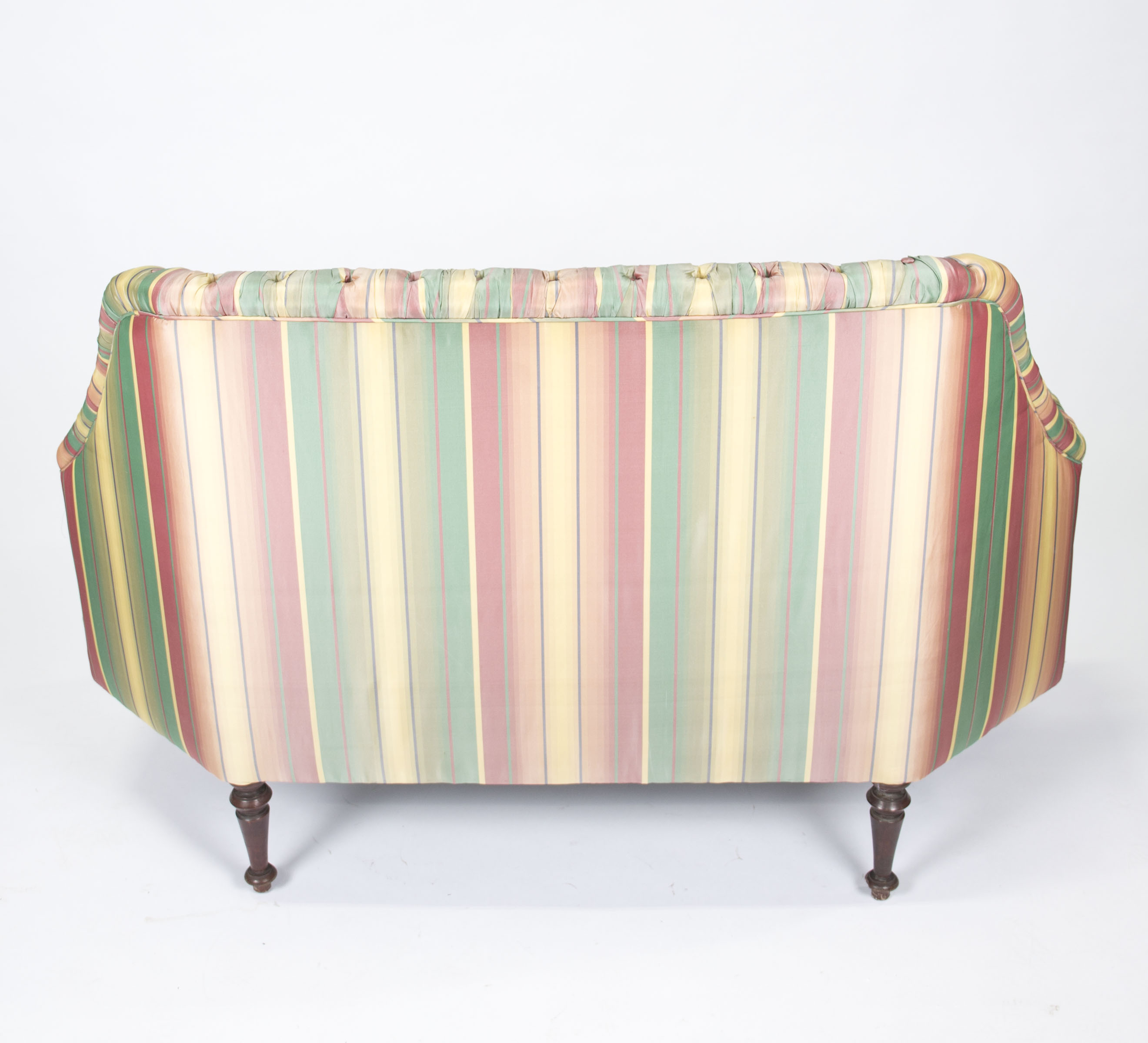 Spanish Revival Style Upholstered Loveseat