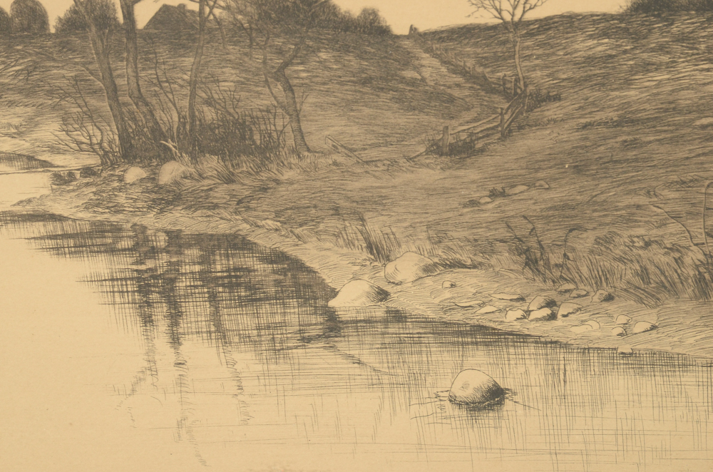 George W. Bohde Original 1890 Etching