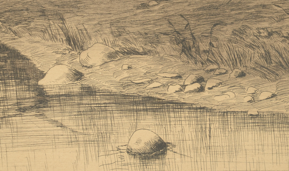 George W. Bohde Original 1890 Etching