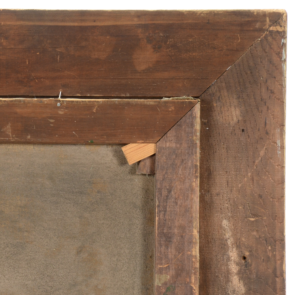 J. A. Leighner Antique Original Oil Landscape on Canvas