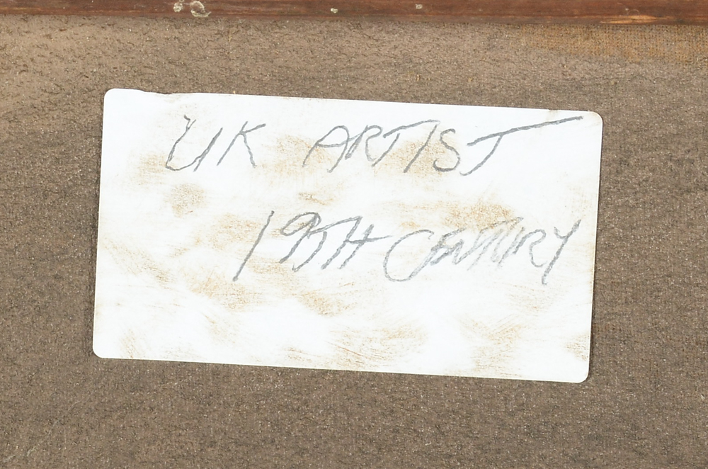 J. A. Leighner Antique Original Oil Landscape on Canvas