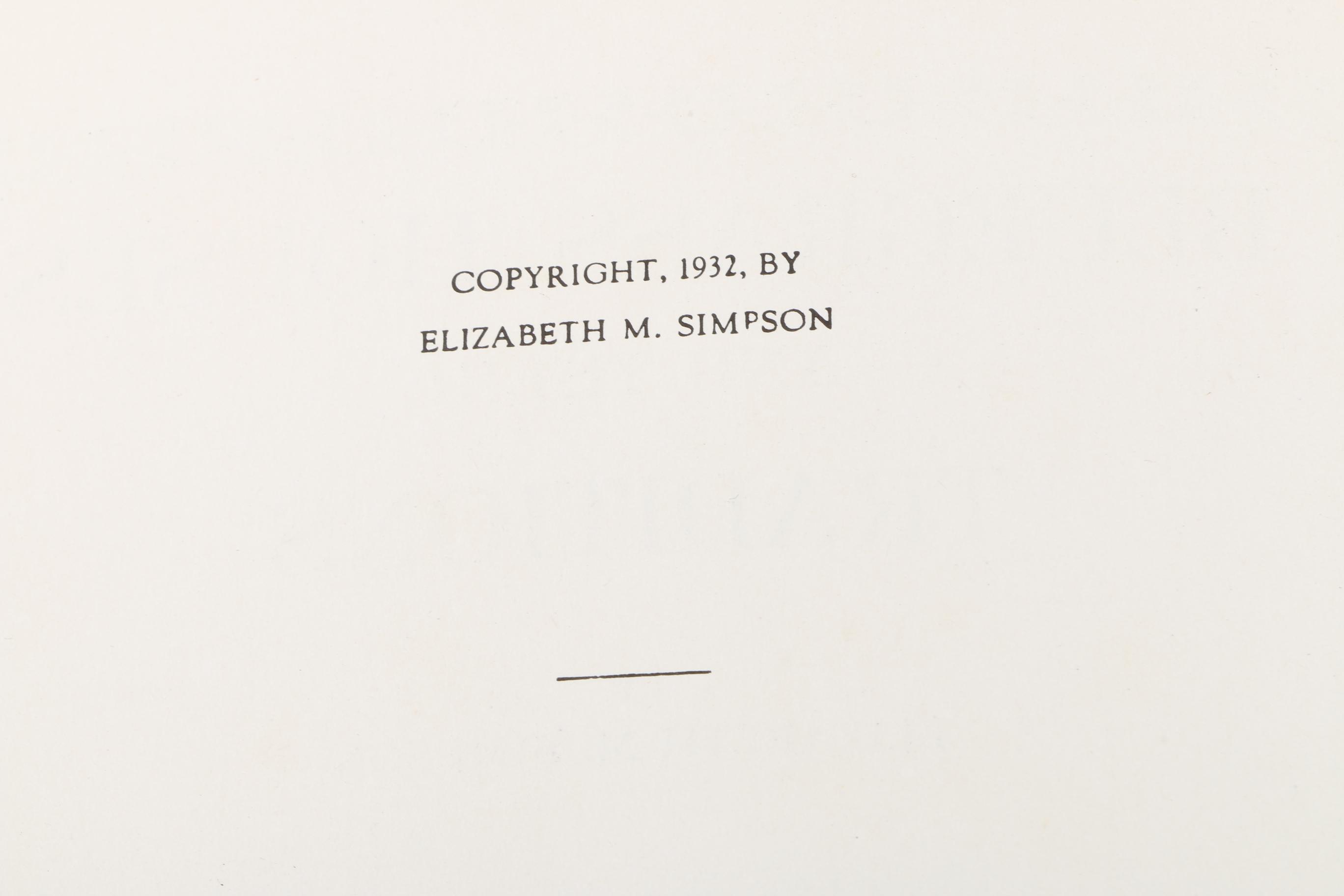 1932 "Bluegrass Houses and Their Traditions" by Elizabeth M. Simpson