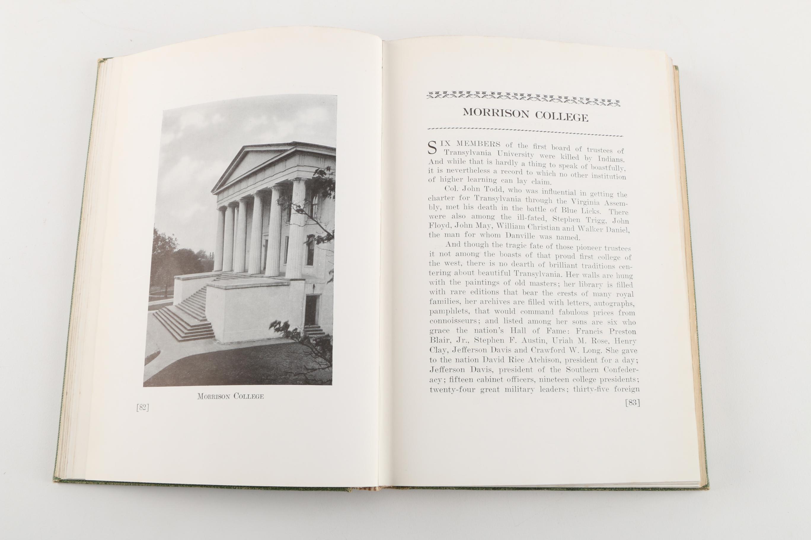 1932 "Bluegrass Houses and Their Traditions" by Elizabeth M. Simpson