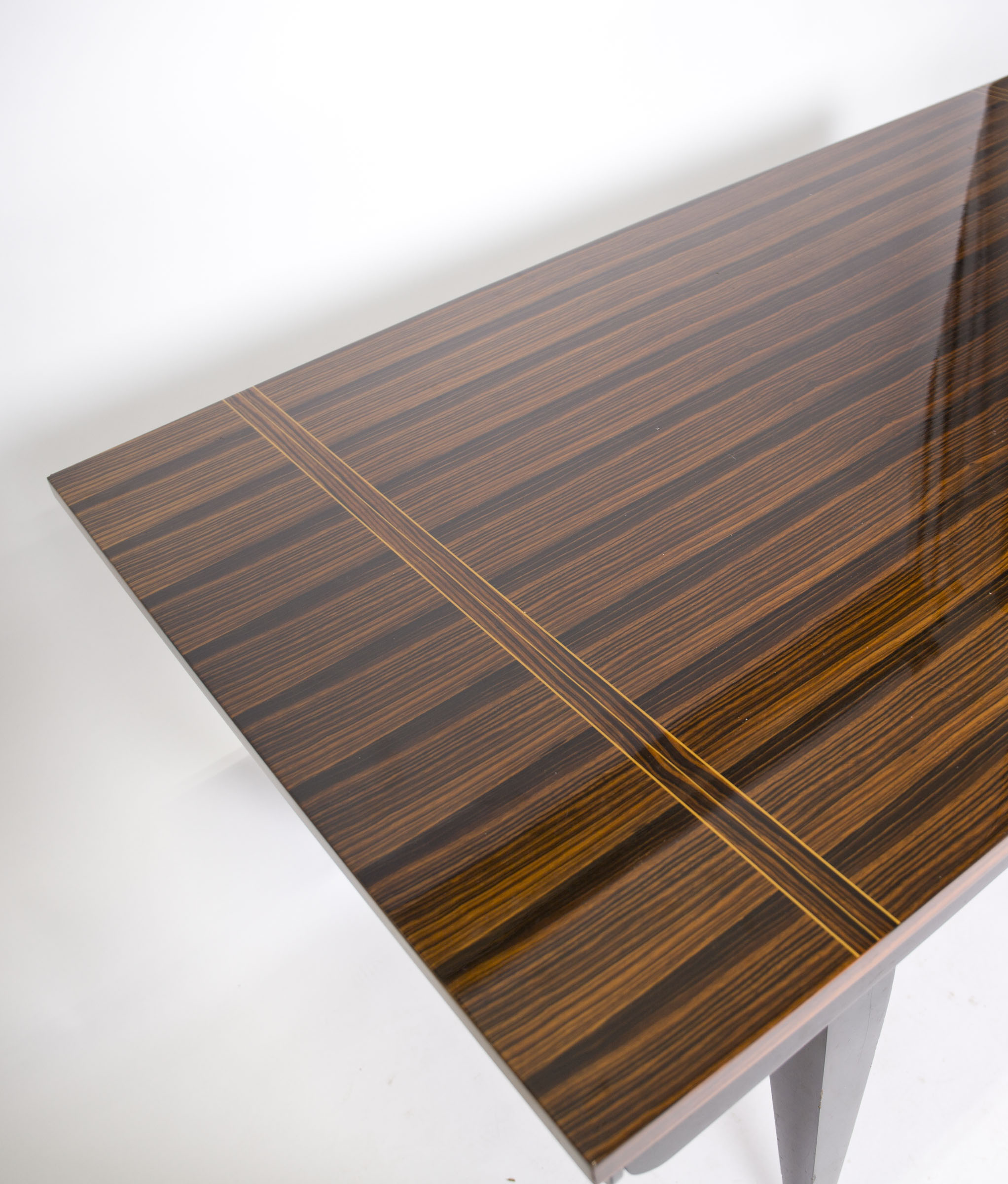 Art Deco Style Zebrawood Dining Table