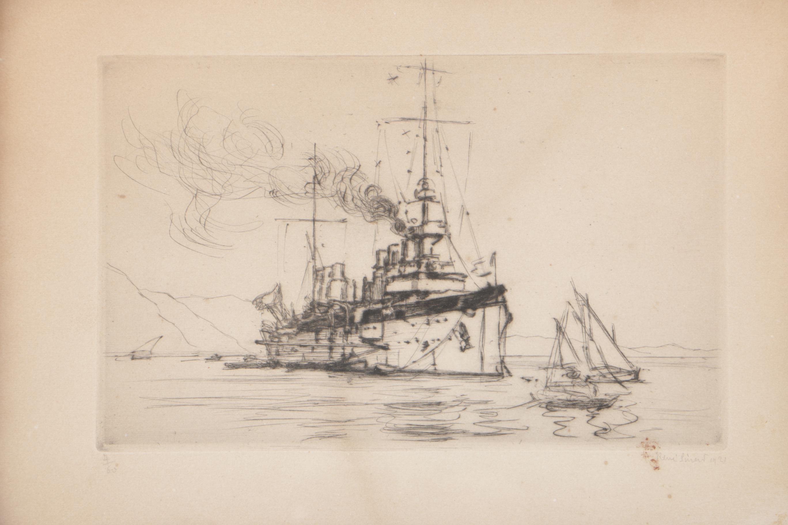 René Pinard 1921 Limited Edition Drypoint Etching