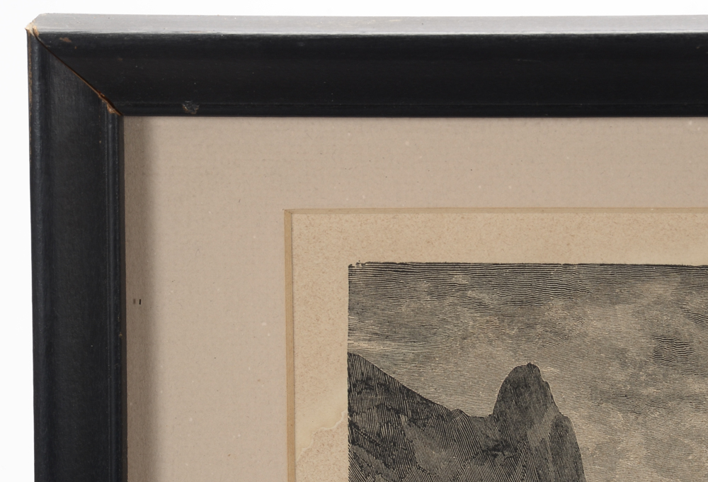 1866 Gustav Dore Wood Engraving from "The Legend of the Wandering Jew"