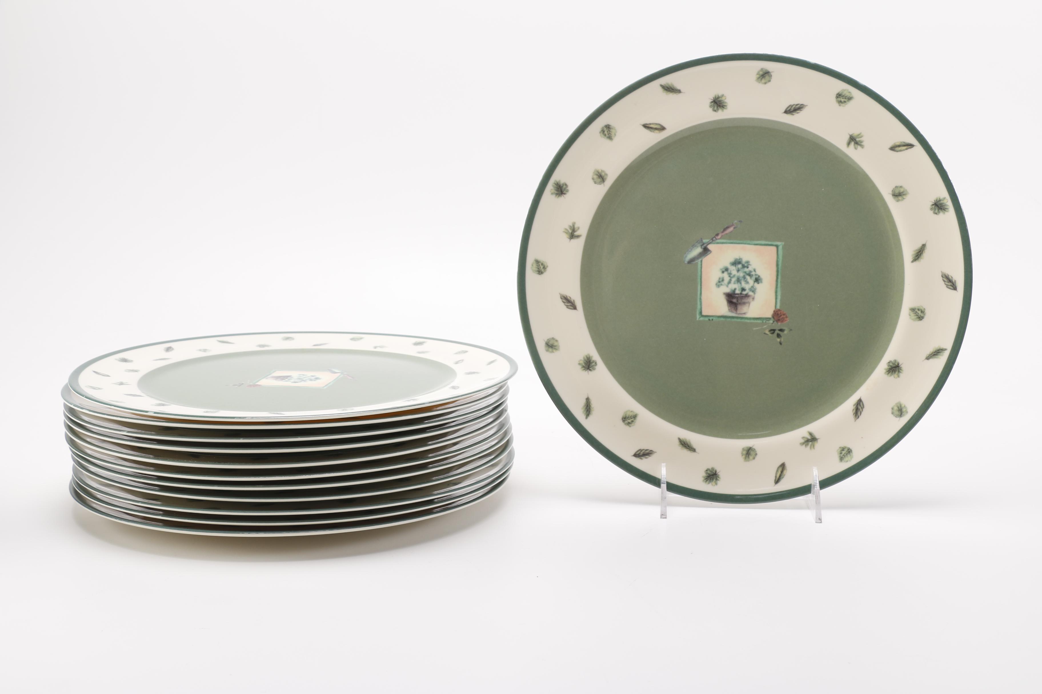 Pfaltzgraff Melamine Dish Set and Ceramic Pier One Mugs