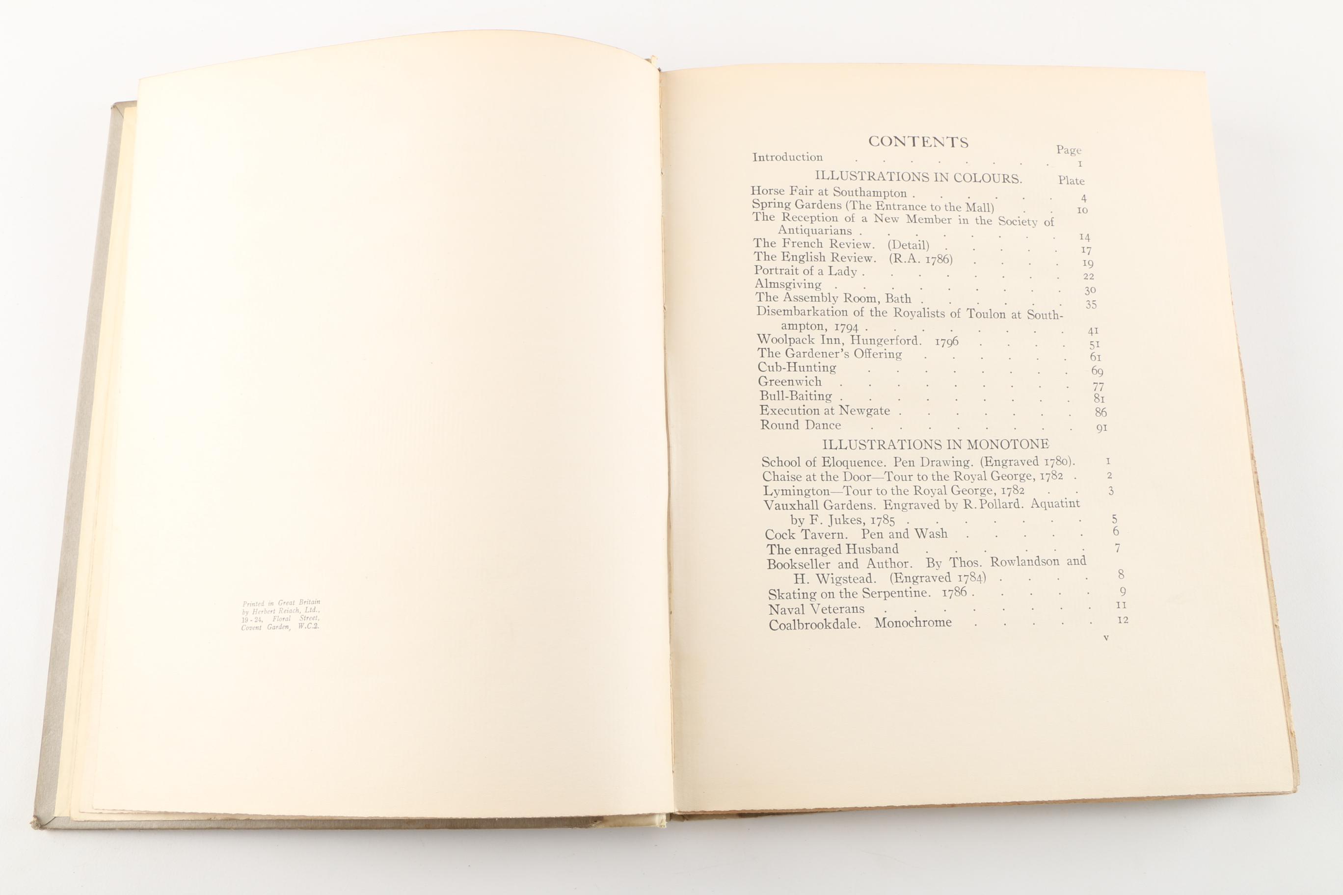 1923 "Thomas Rowlandson: His Drawings and Water-Colours" by A. P. Oppé