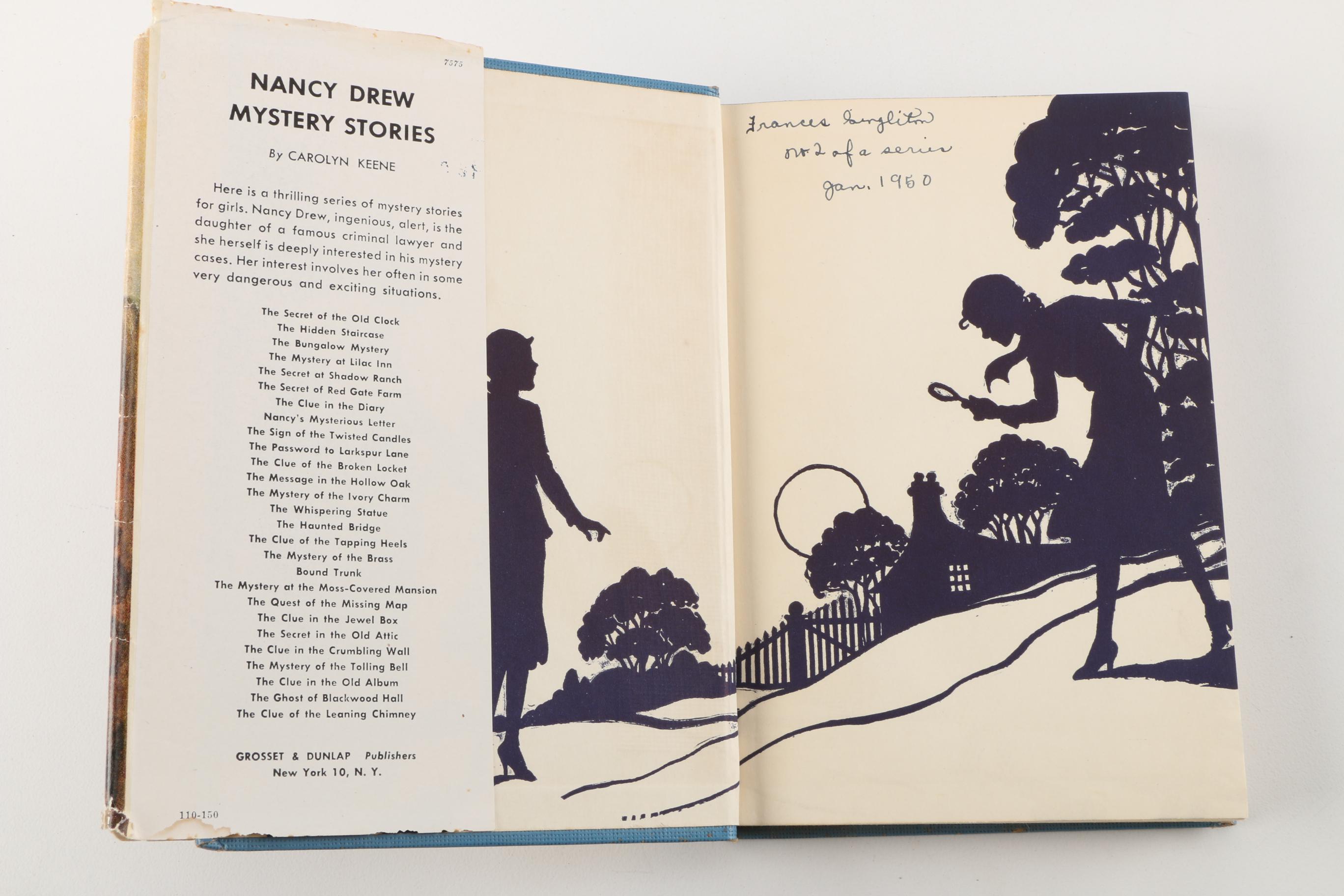 1949 Nancy Drew Novel "The Hidden Staircase"