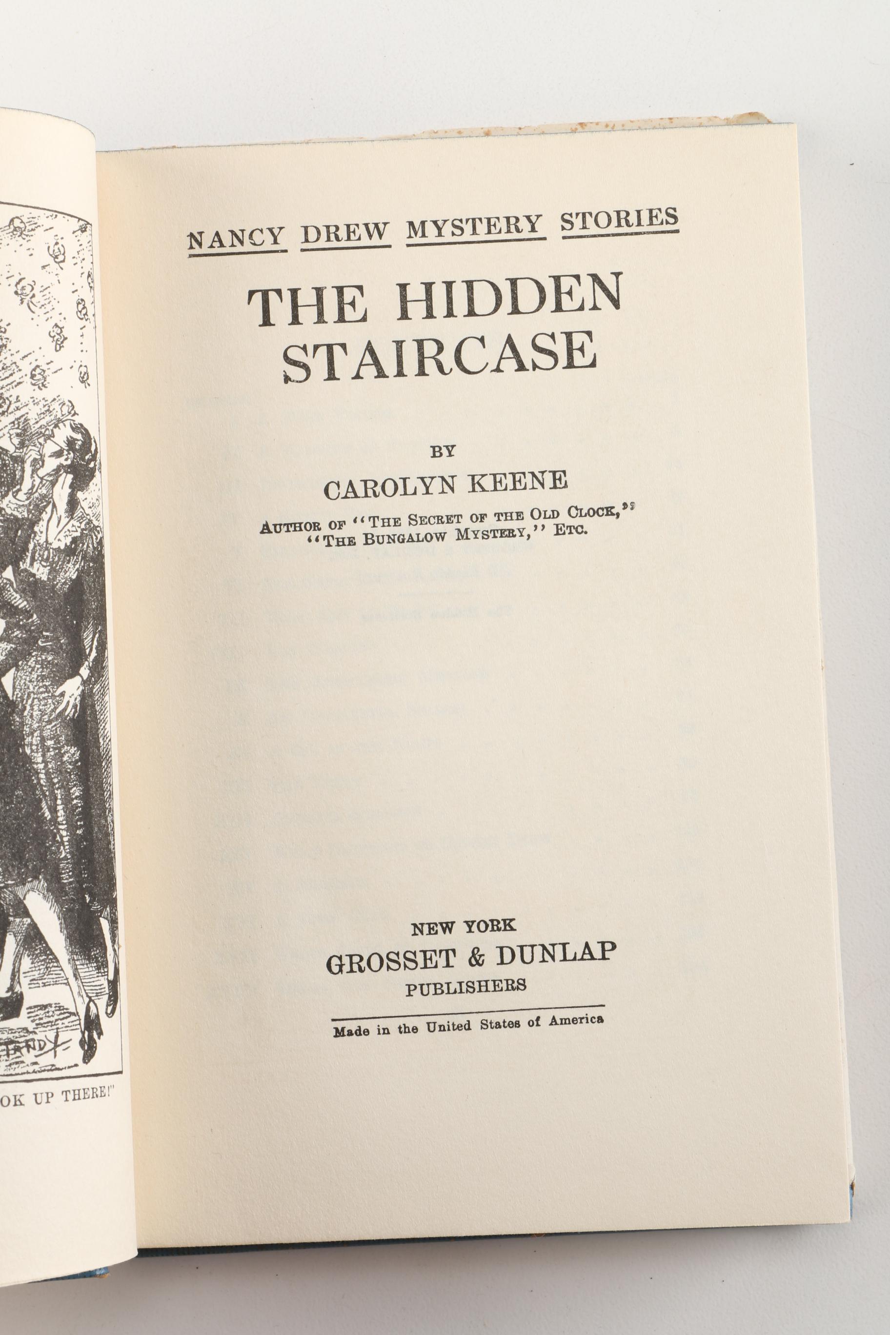 1949 Nancy Drew Novel "The Hidden Staircase"