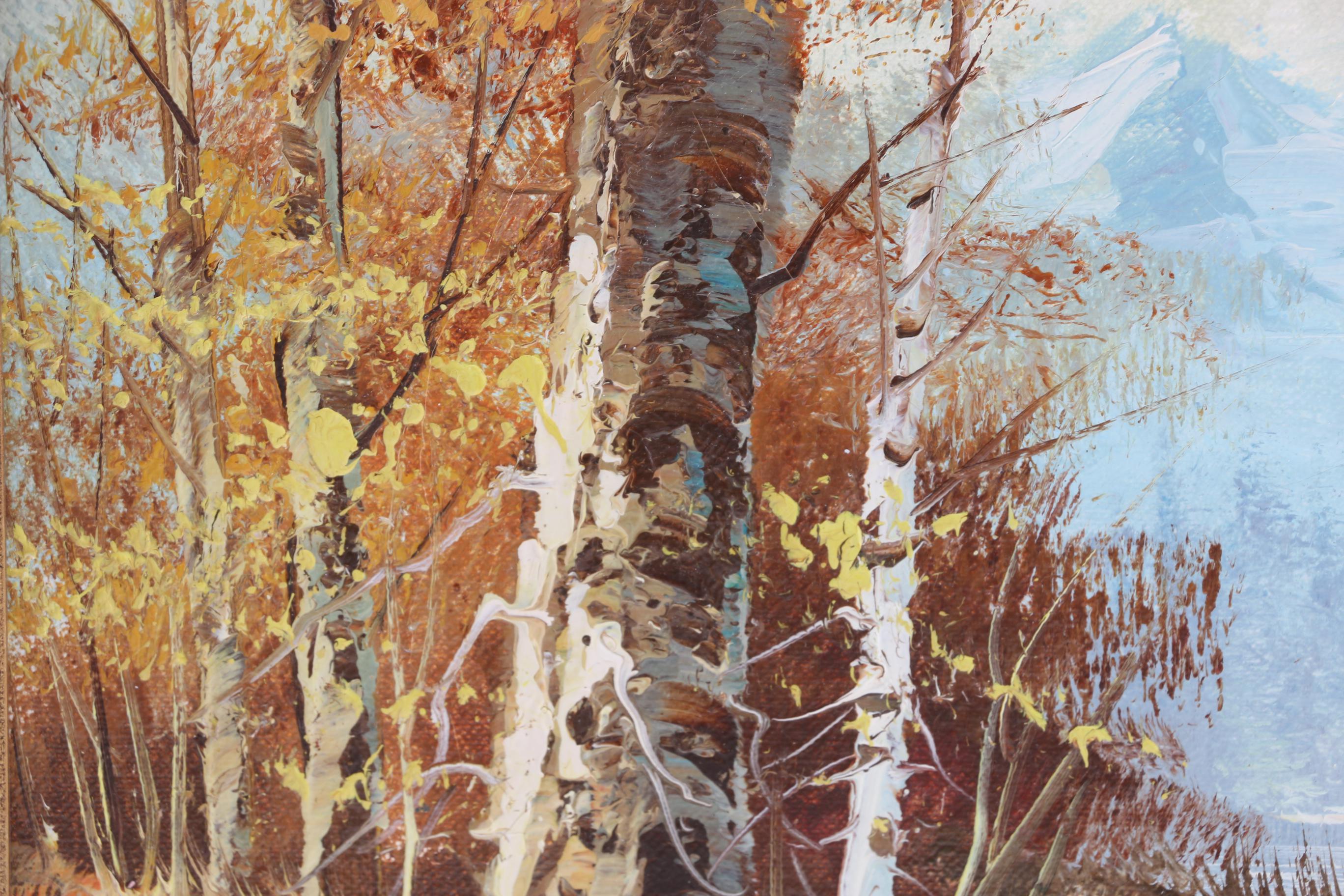 Original Oil on Canvas of a Mountain Landscape