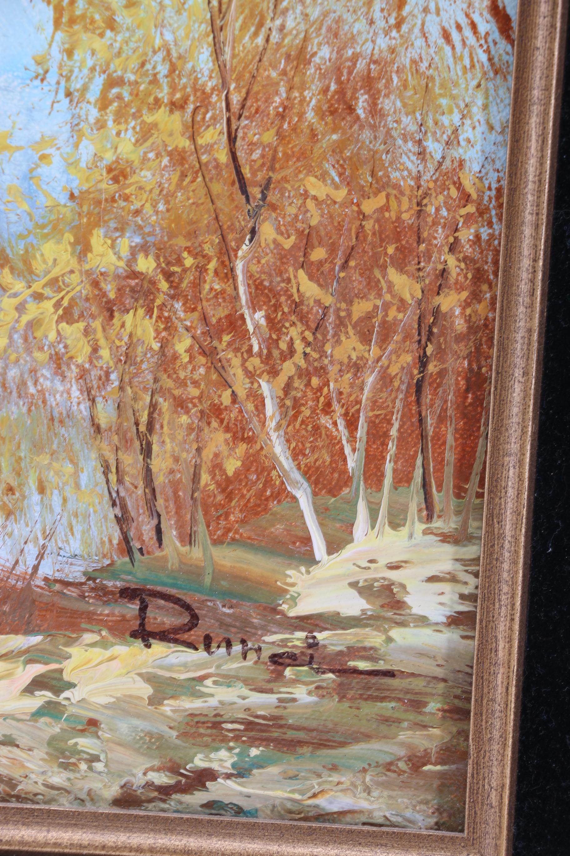 Original Oil on Canvas of a Mountain Landscape