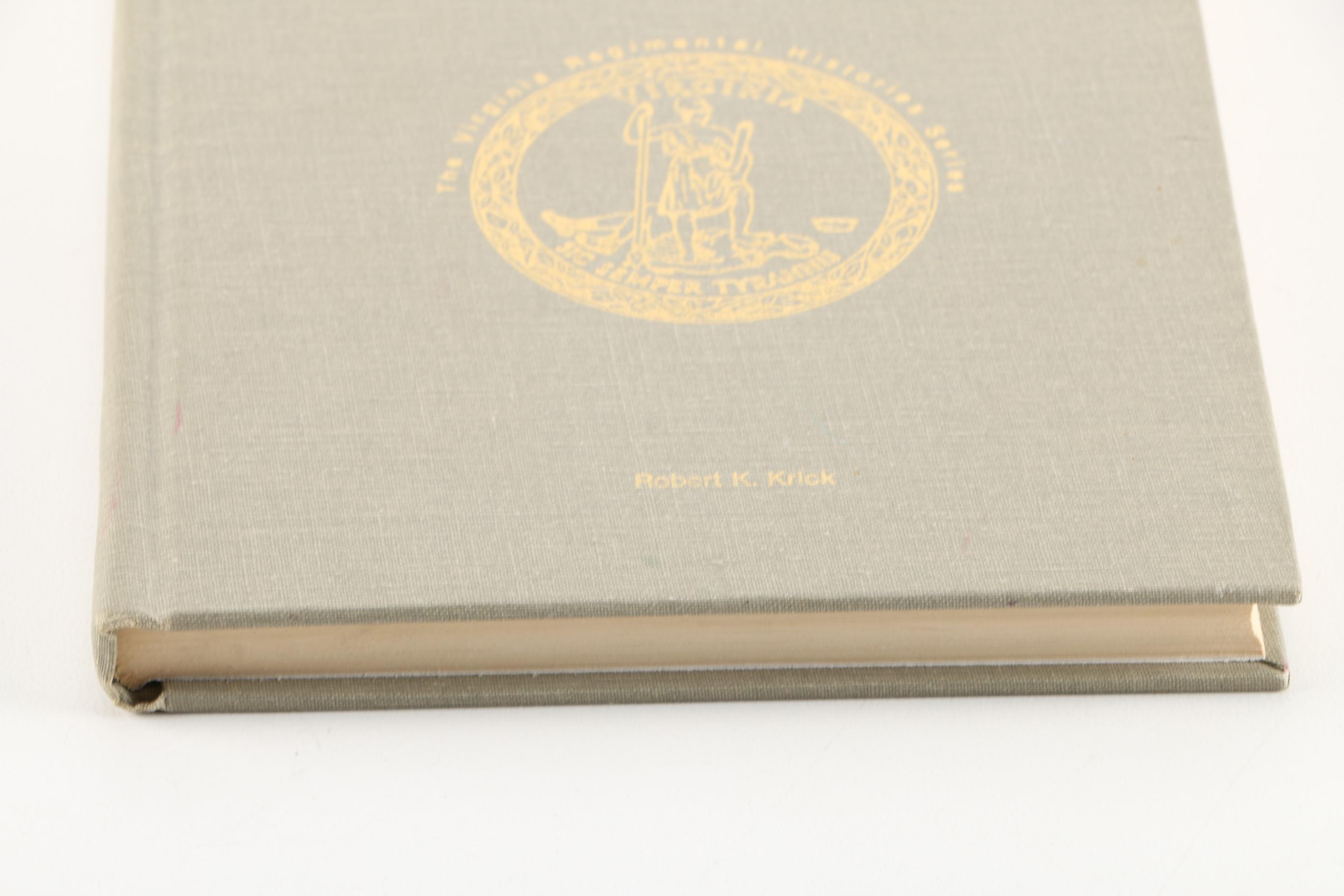 1986 Signed Limited First Edition of "The Fredericksburg Artillery" by Robert Krick