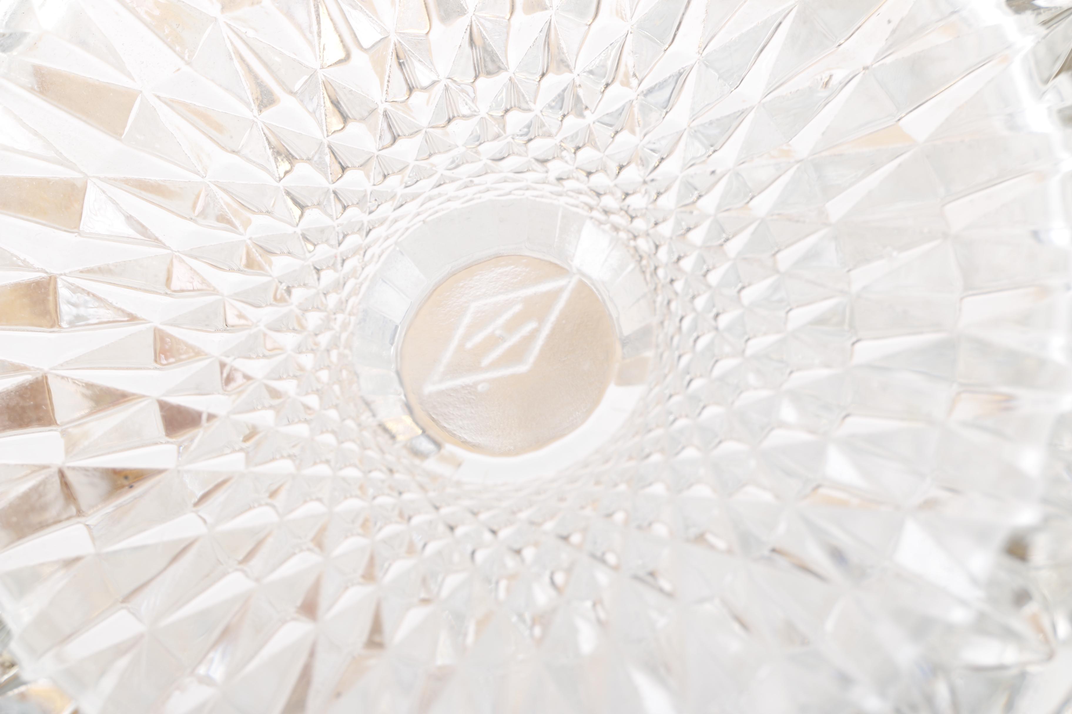 Vintage Heisy Gold Trimmed "Prince Of Wales Plumes" Glassware Set