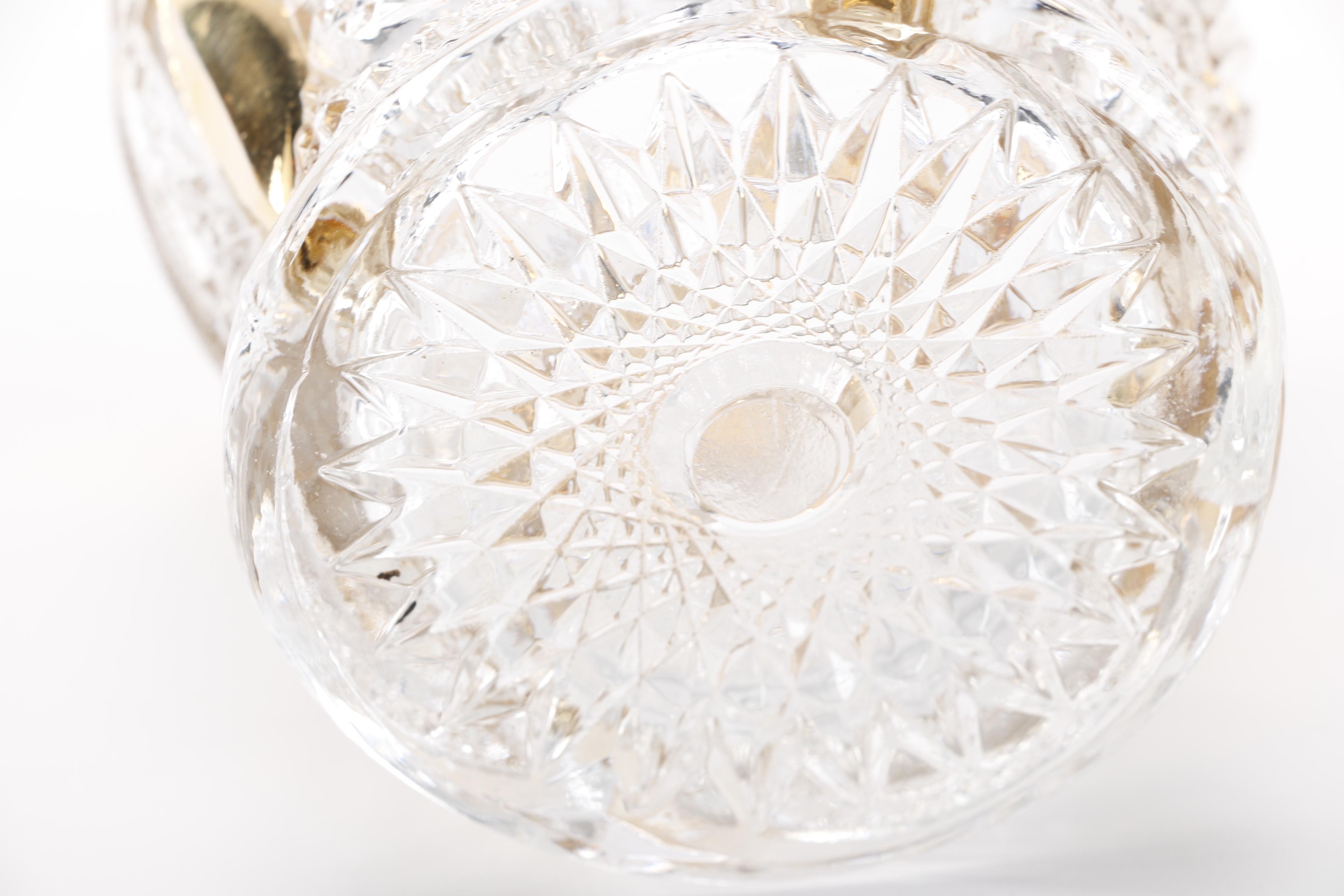 Vintage Heisy Gold Trimmed "Prince Of Wales Plumes" Glassware Set