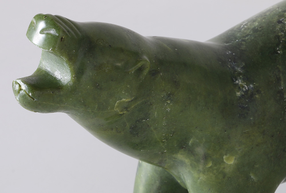 K. Pudiat Serpentine Polar Bear With Seal